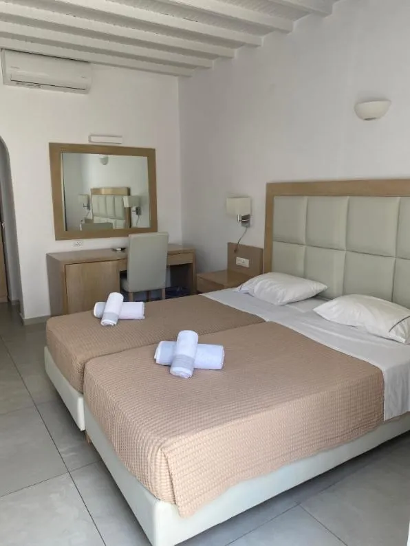 Bed in Petinaros Hotel