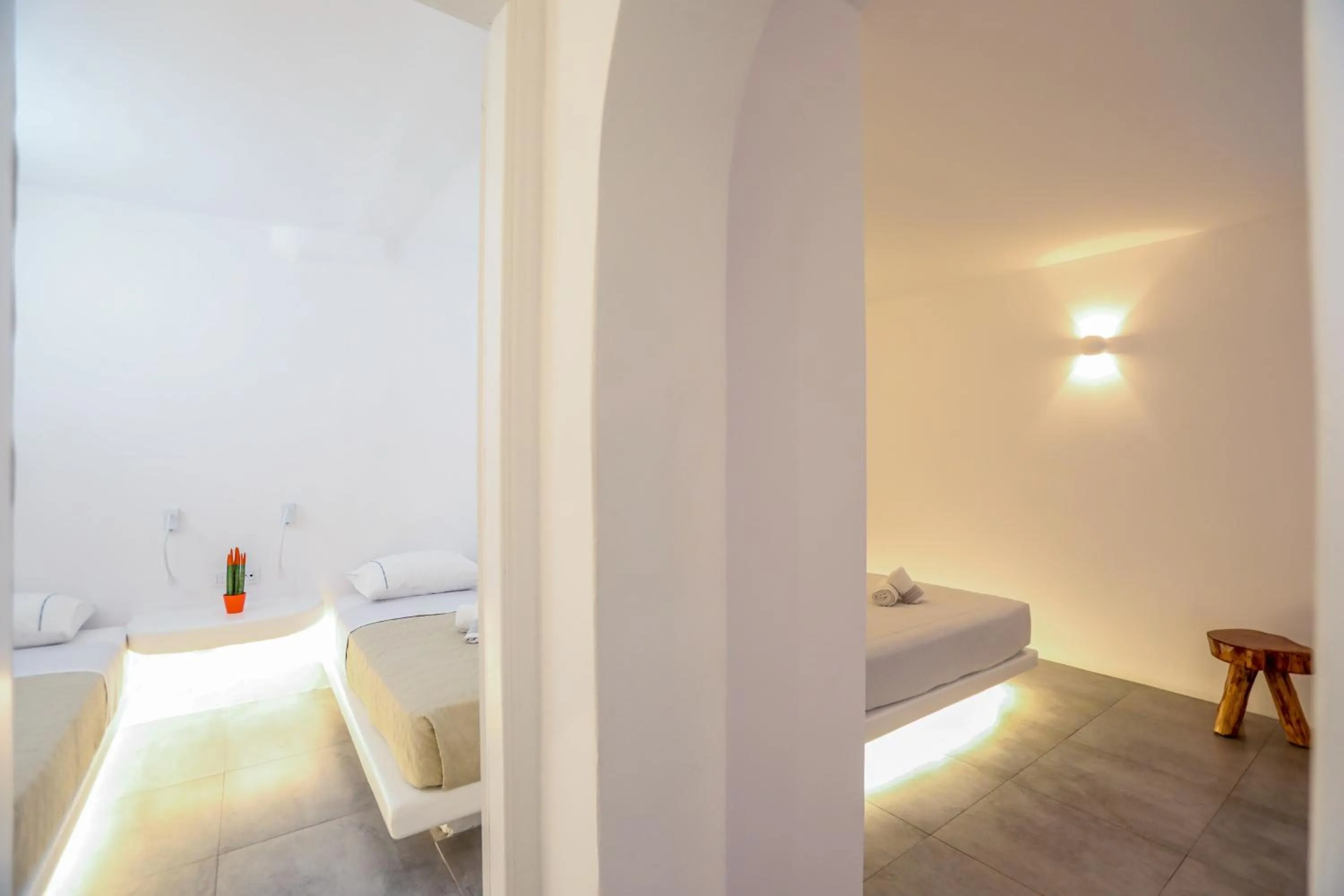 Bed in Petinaros Hotel