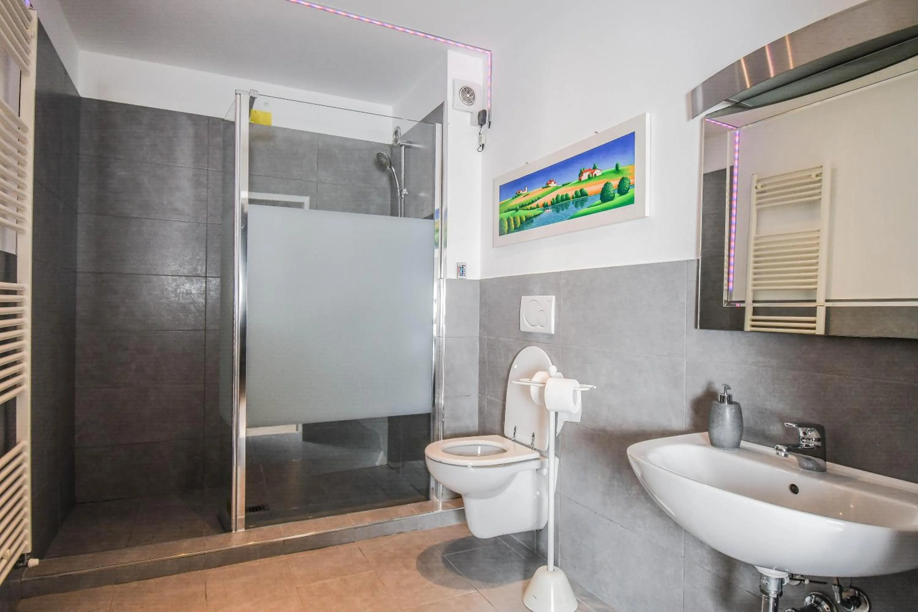 Bathroom in Stop & Sleep Bergamo