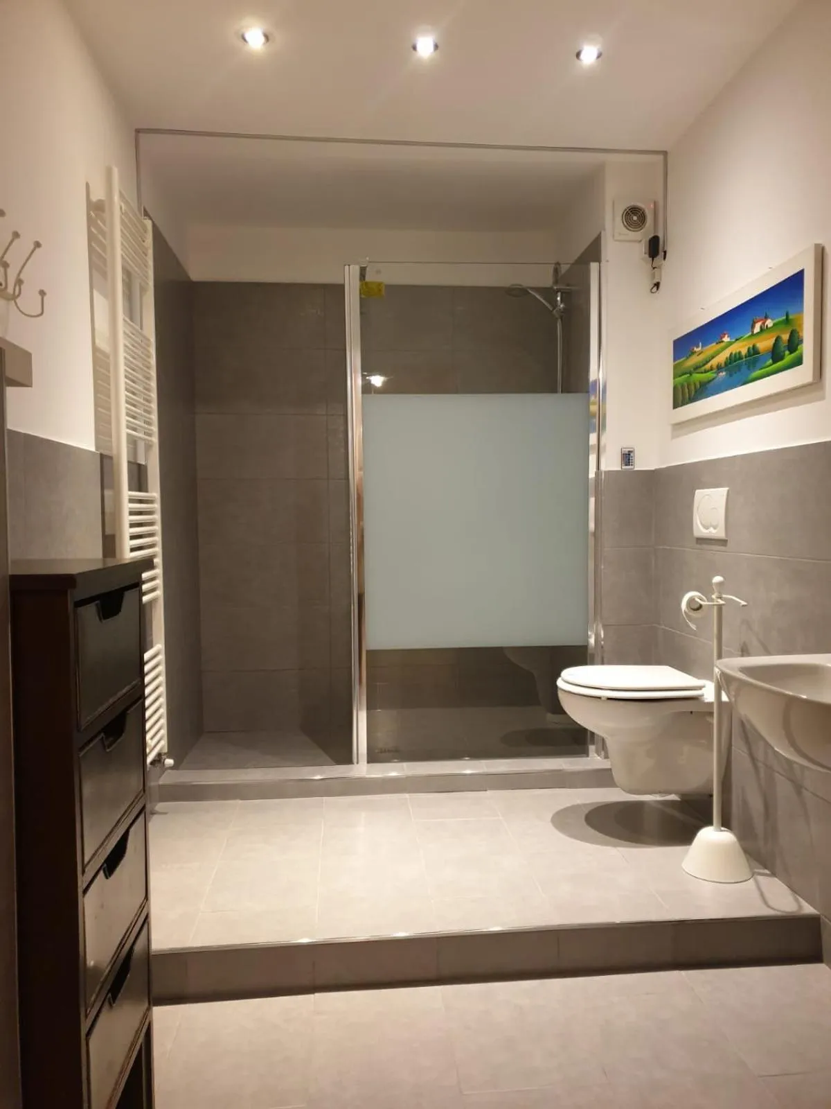 Bathroom in Stop & Sleep Bergamo