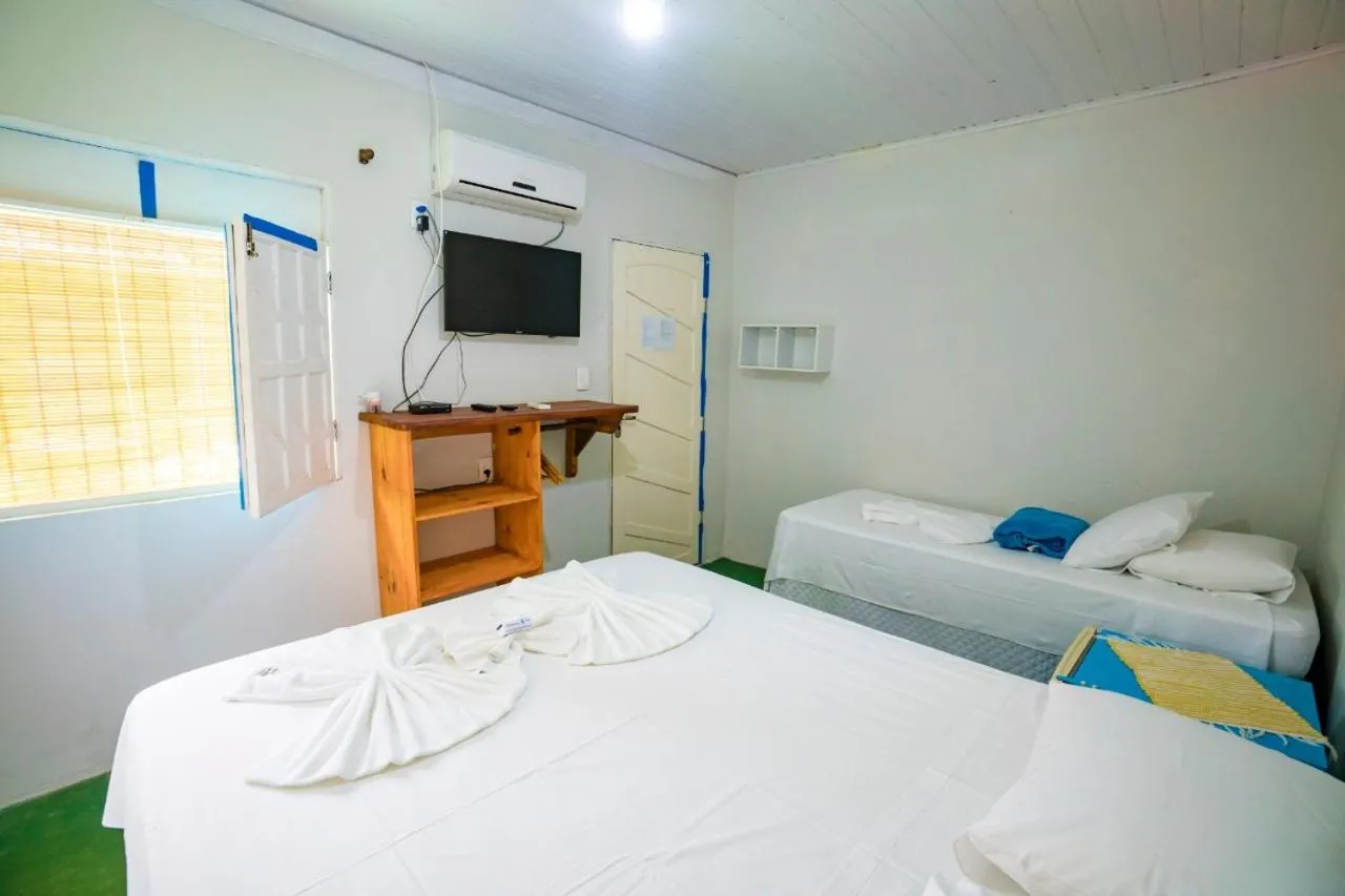 Bed in Pousada Sunset Boipeba
