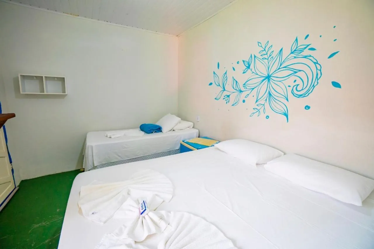 Bed in Pousada Sunset Boipeba