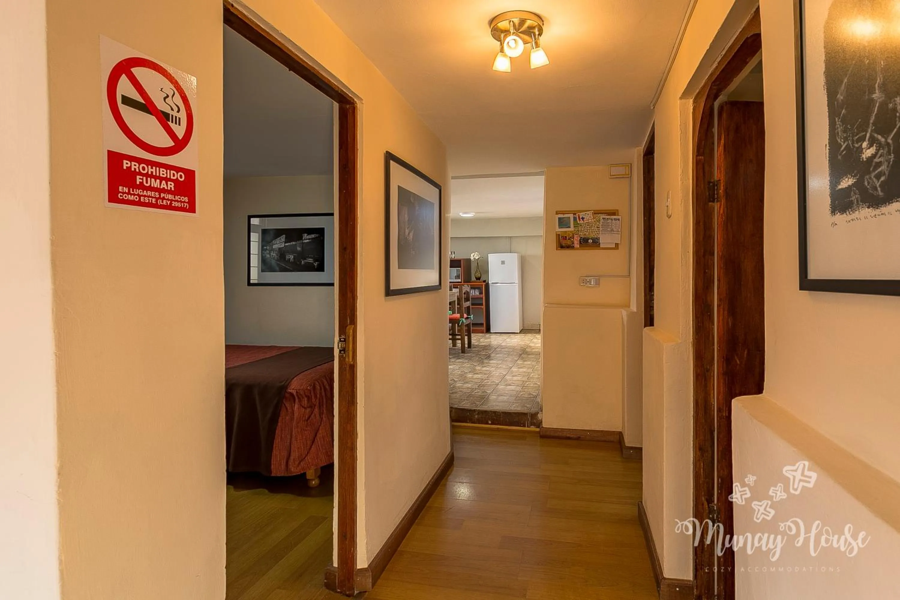 Bed in Munay House, apartment in the center of Cusco