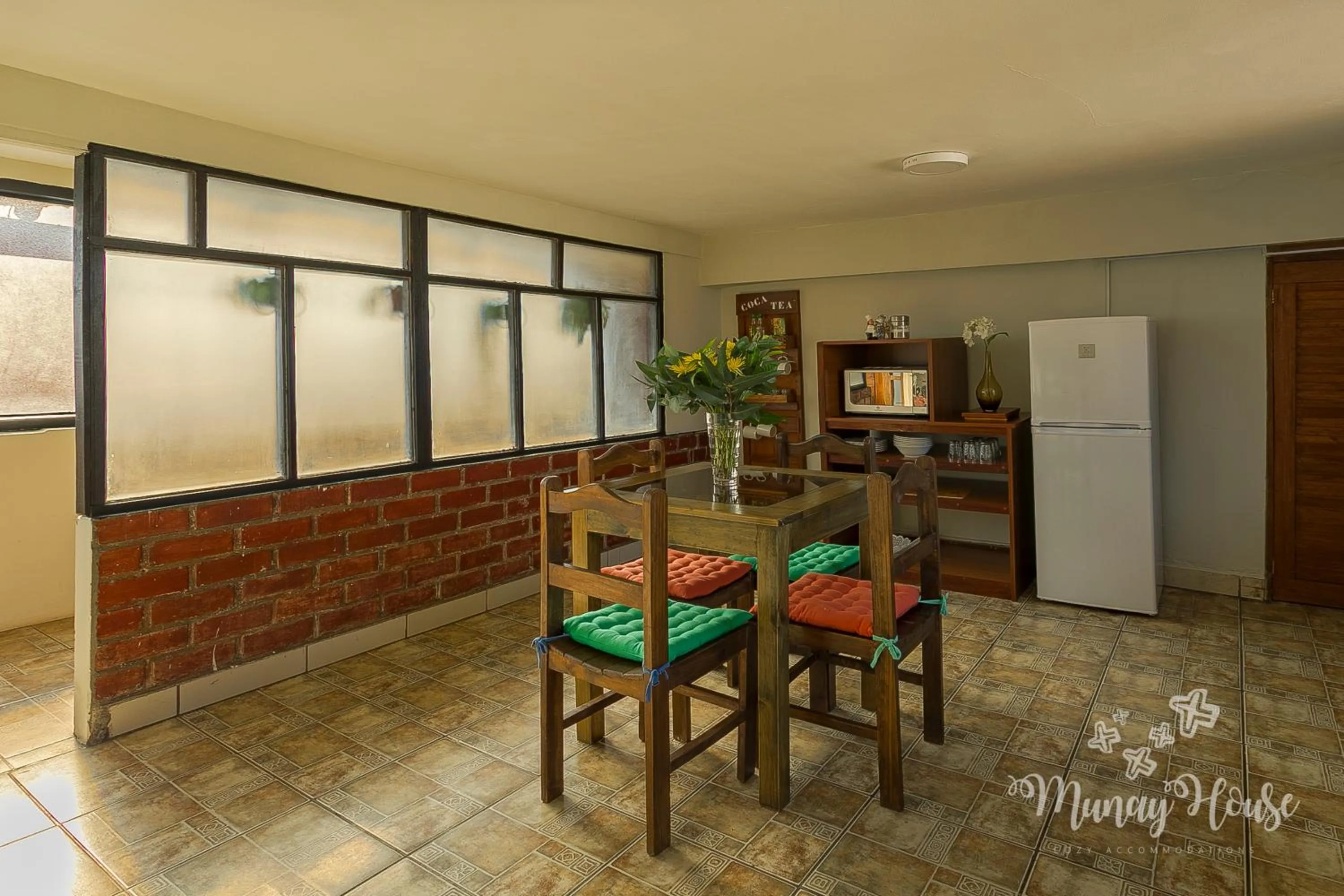 Dining area in Munay House, apartment in the center of Cusco