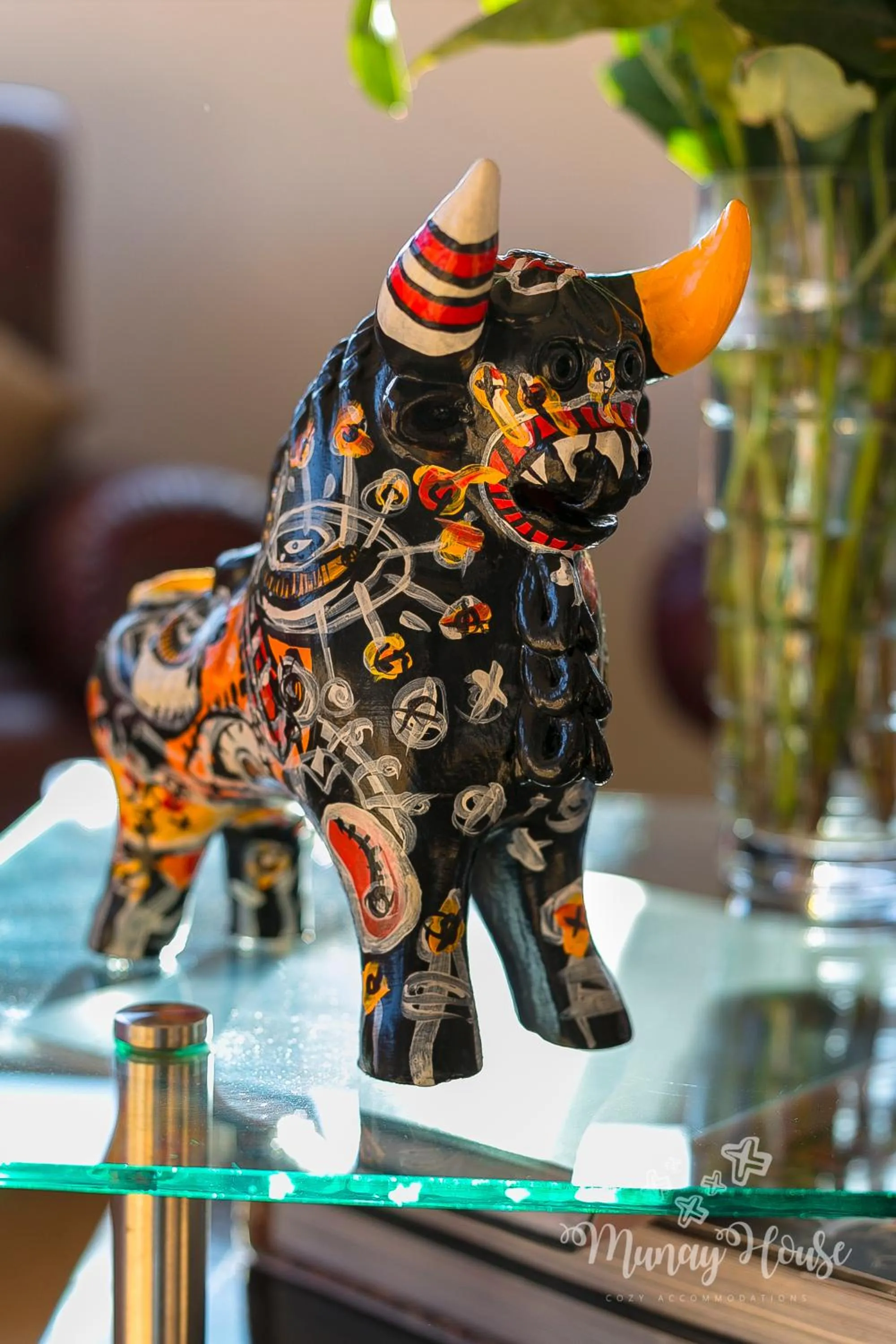 Decorative detail in Munay House, apartment in the center of Cusco