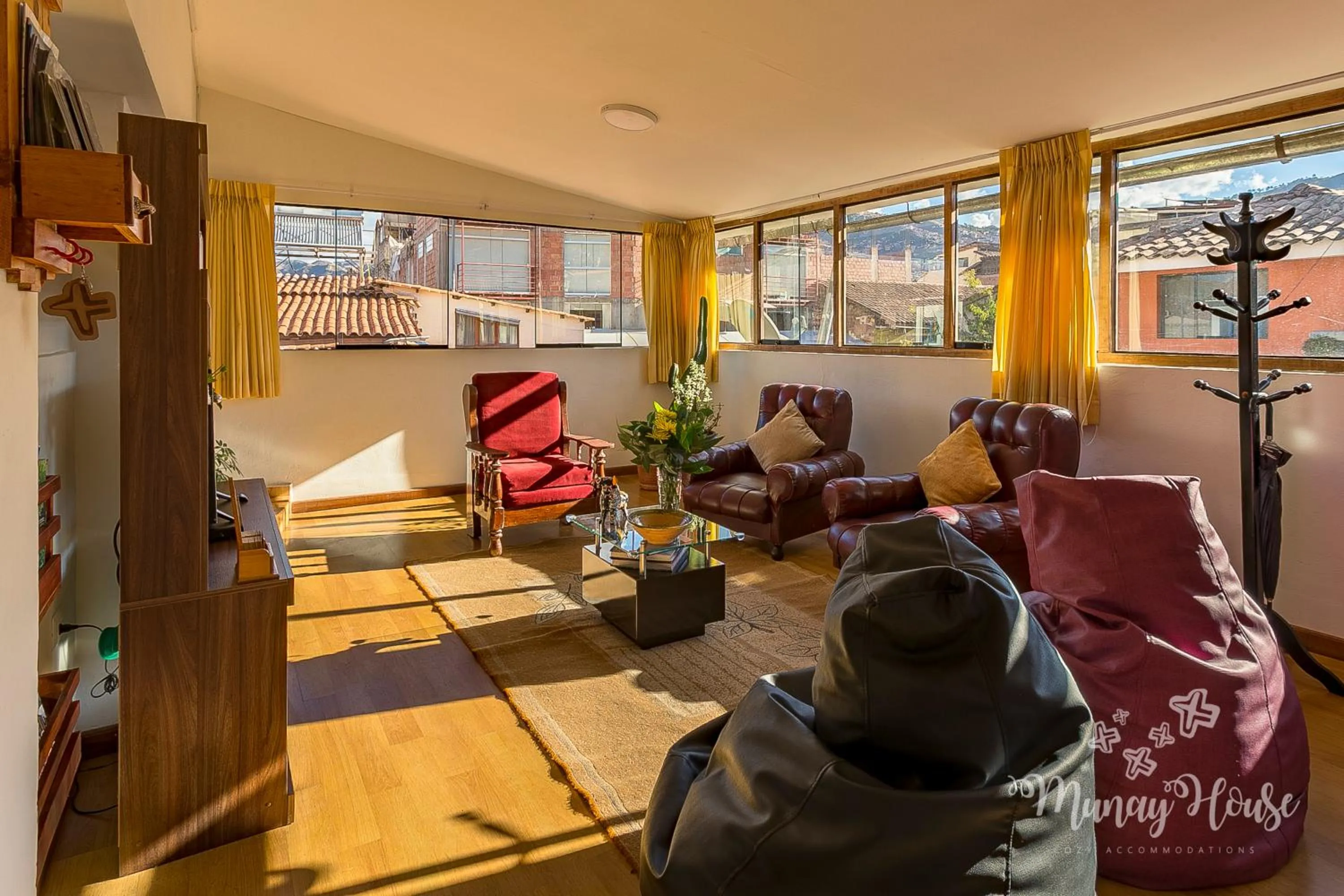 Living room in Munay House, apartment in the center of Cusco