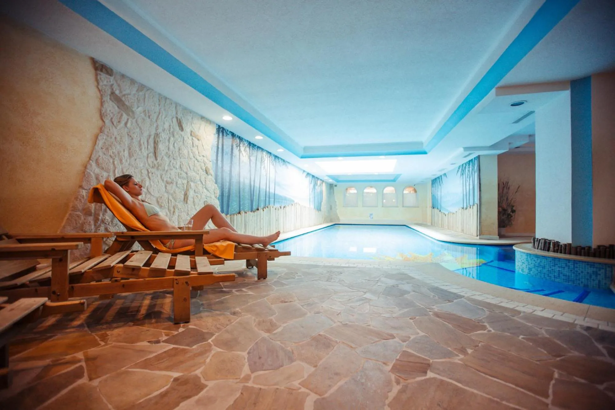 Swimming pool in Albergo Dimaro Wellness Hotel