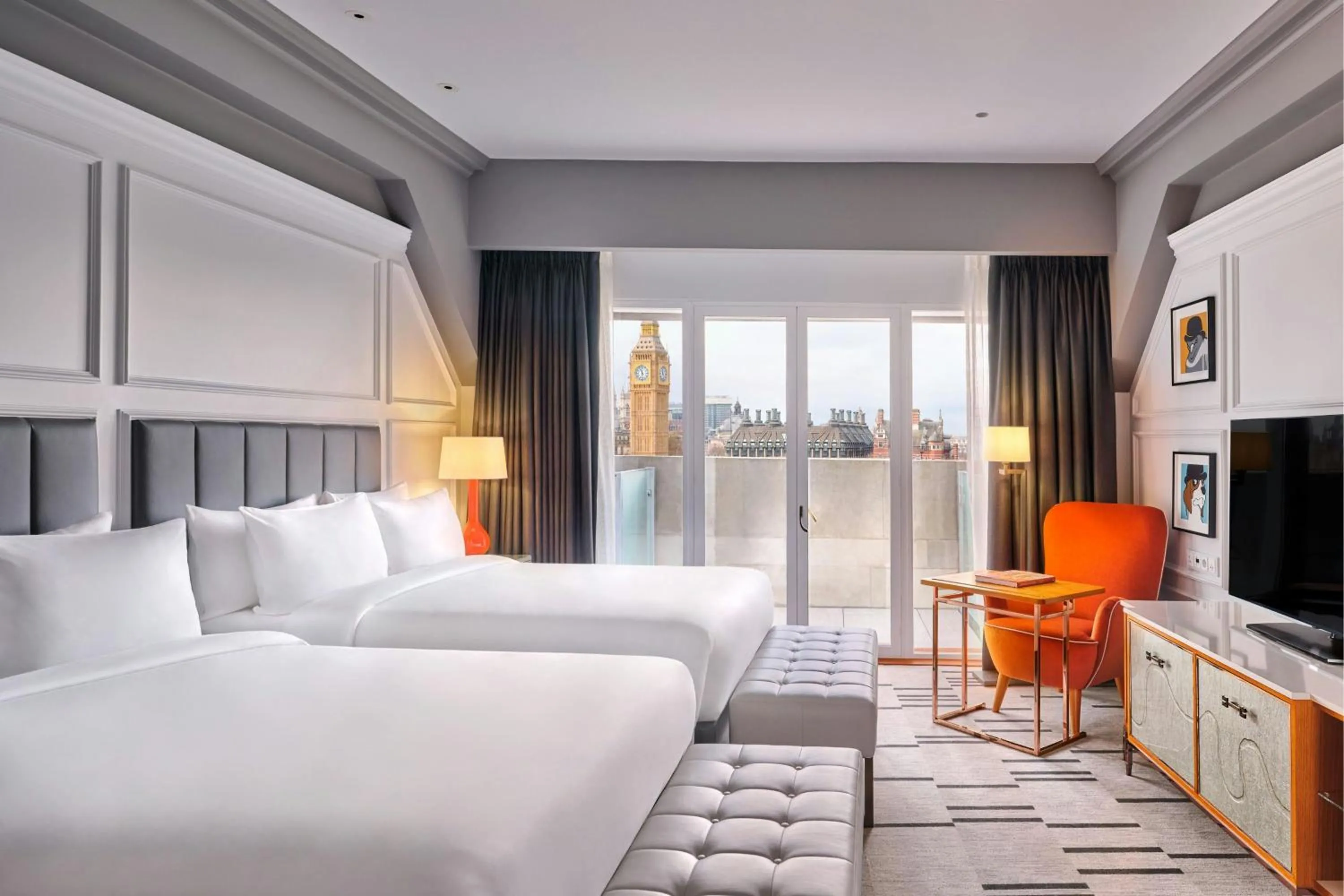 Photo of the whole room, Bed in London Marriott Hotel County Hall