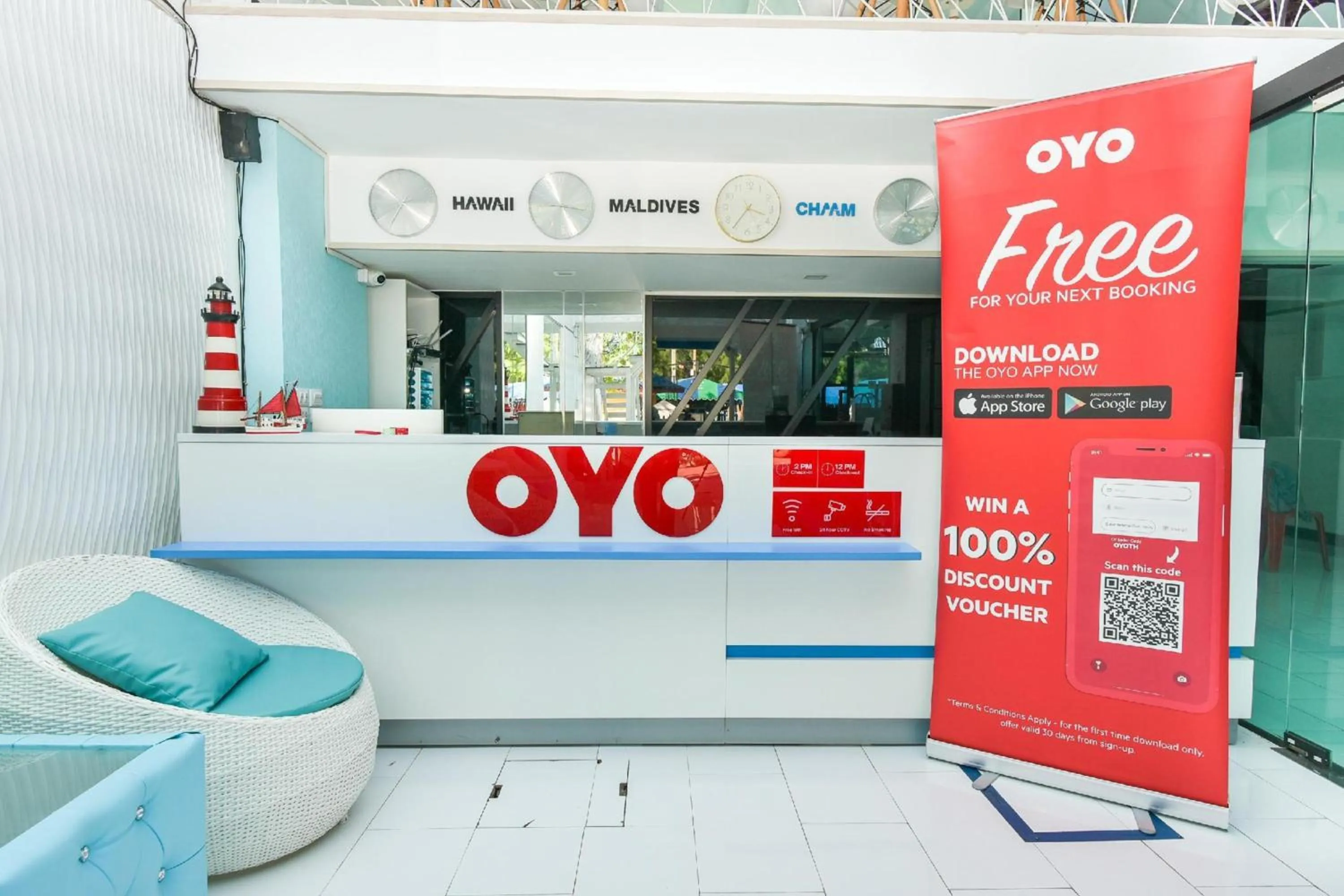 Lobby or reception in OYO 394 Nana Beach Cha Am