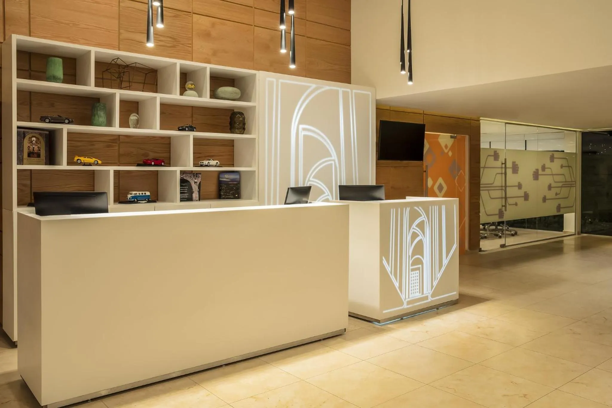 Lobby or reception in Fiesta Inn Express Queretaro Constituyentes