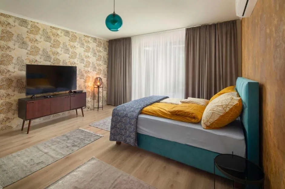 Bedroom in Vision Apartments Budapest