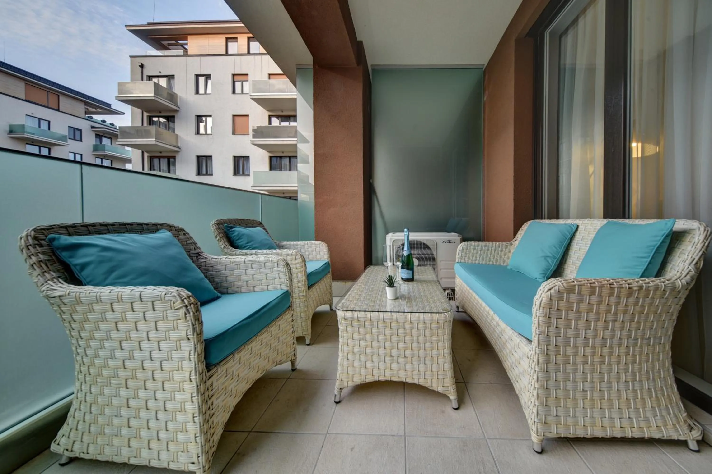 Balcony/Terrace in Vision Apartments Budapest