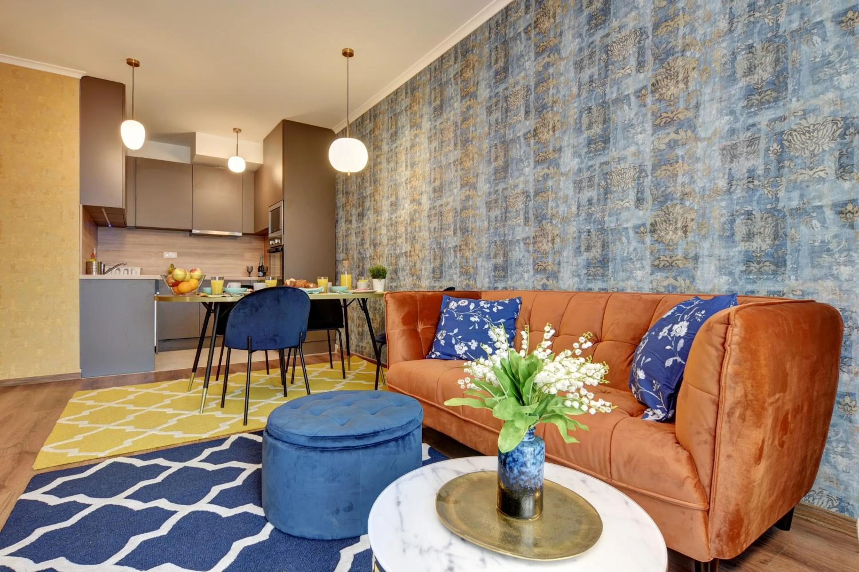 Living room in Vision Apartments Budapest