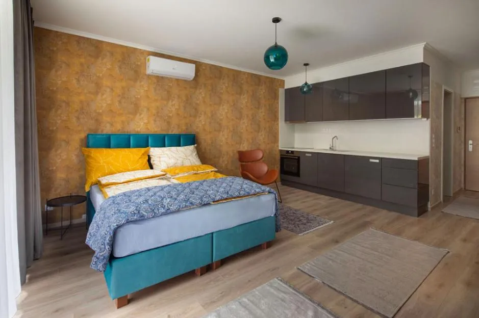 Bedroom in Vision Apartments Budapest