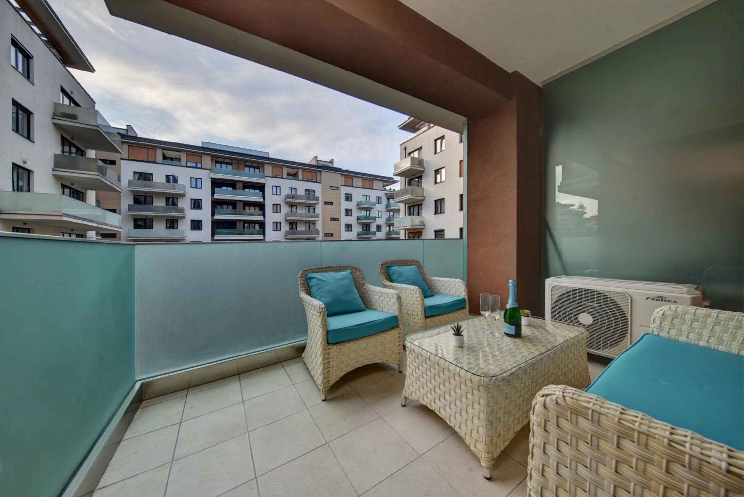 Balcony/Terrace in Vision Apartments Budapest