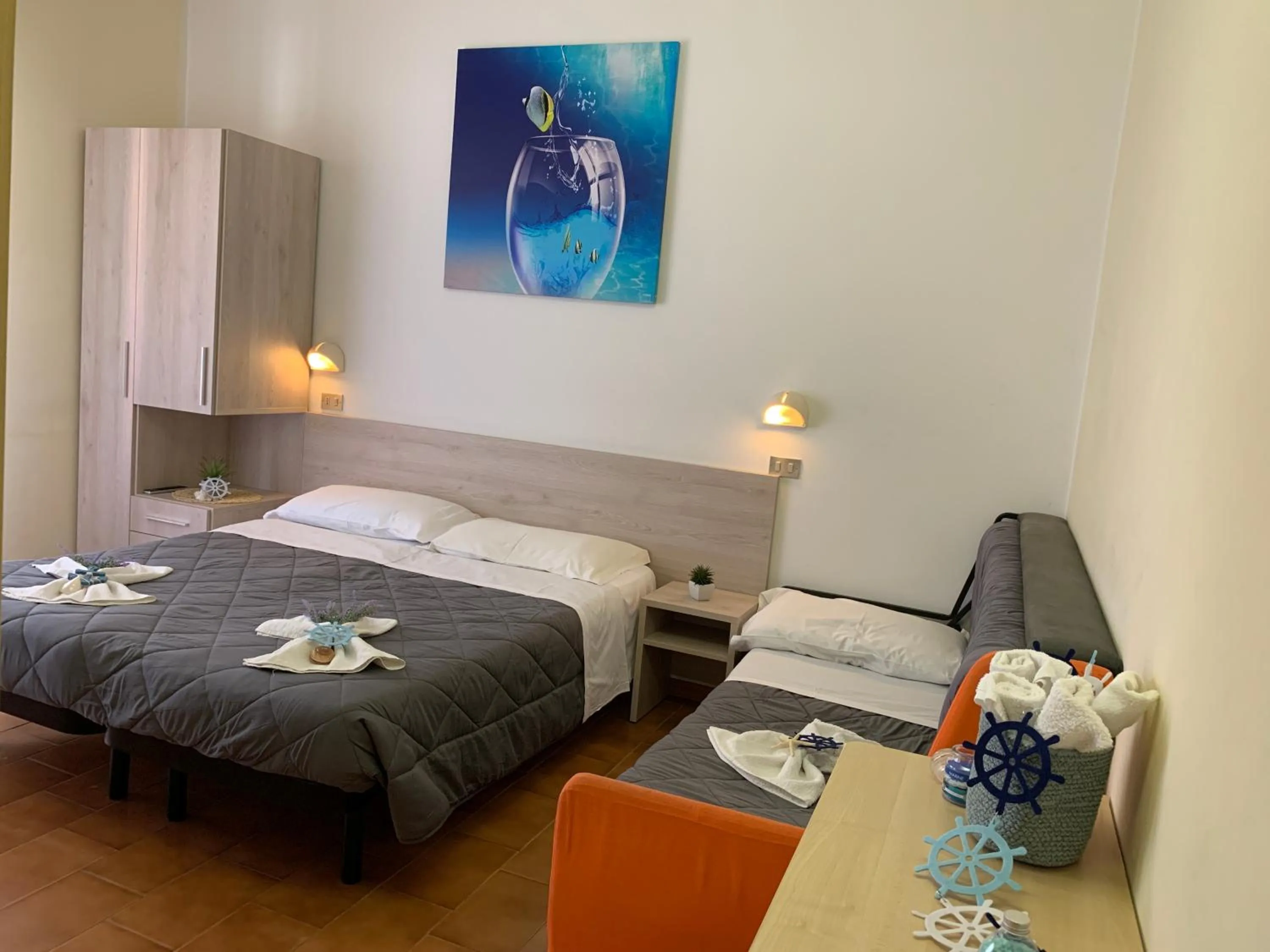 Bed in Hotel Palma Benessere