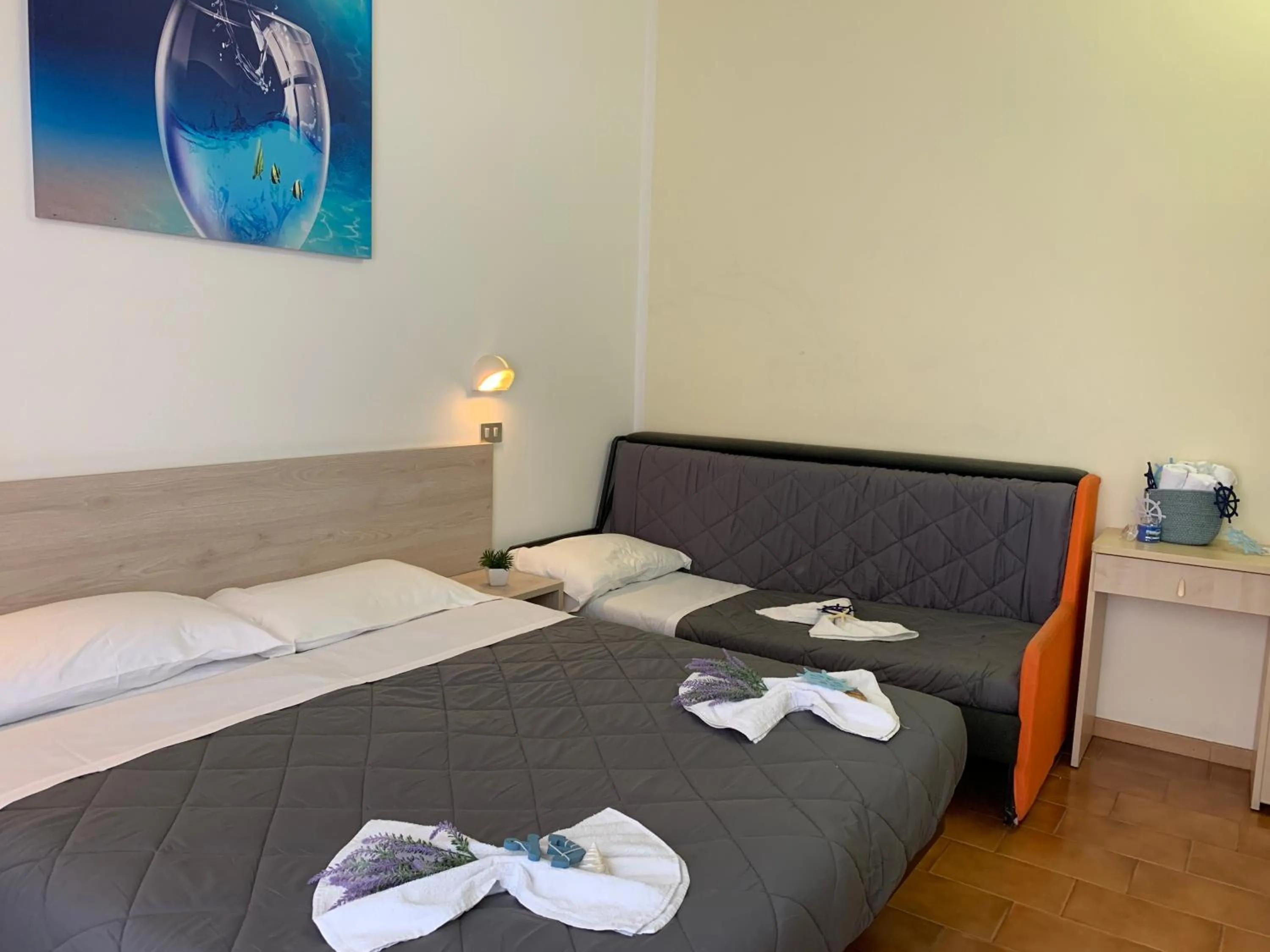 Bed in Hotel Palma Benessere