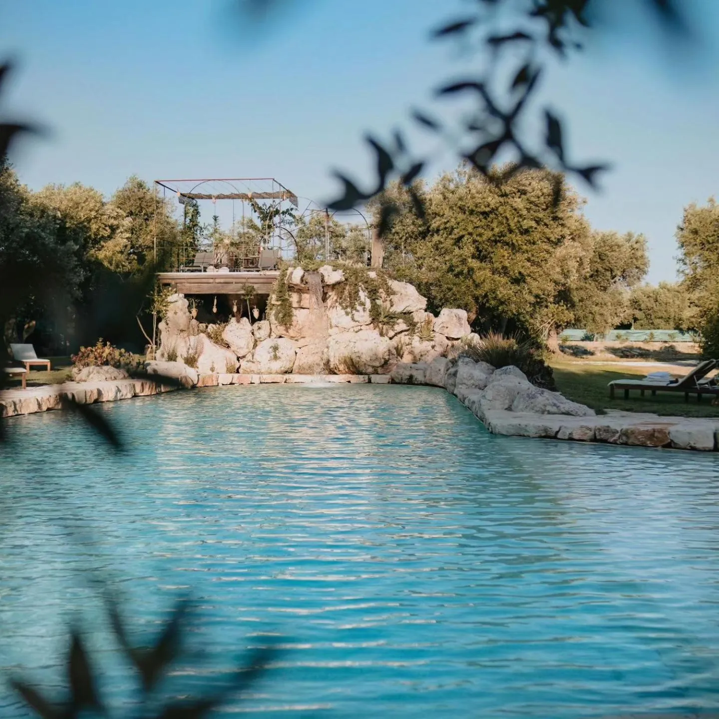 Swimming pool in Masseria Le Lamie