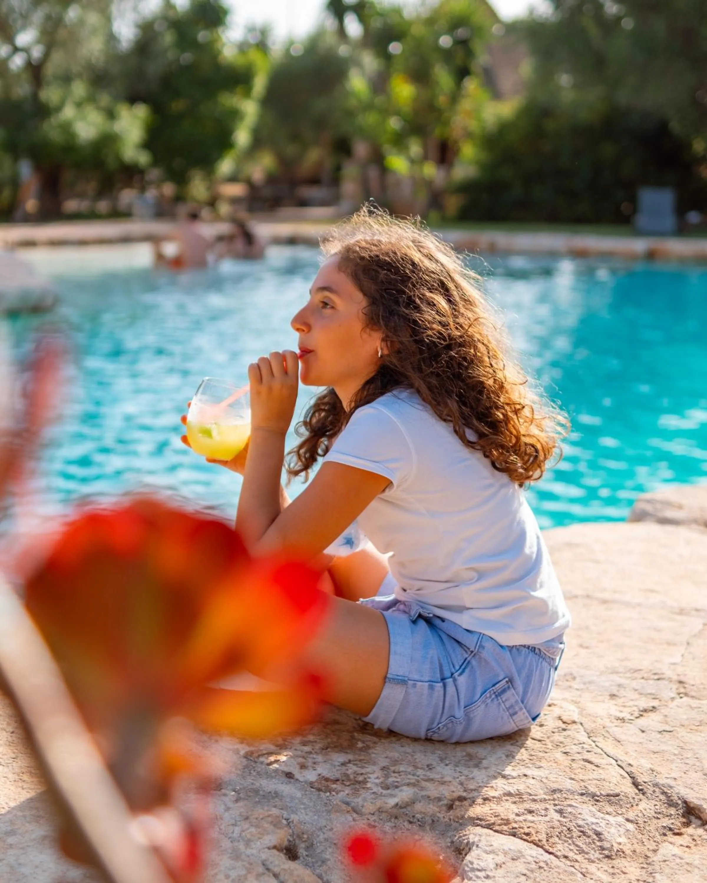 Swimming pool in Masseria Le Lamie