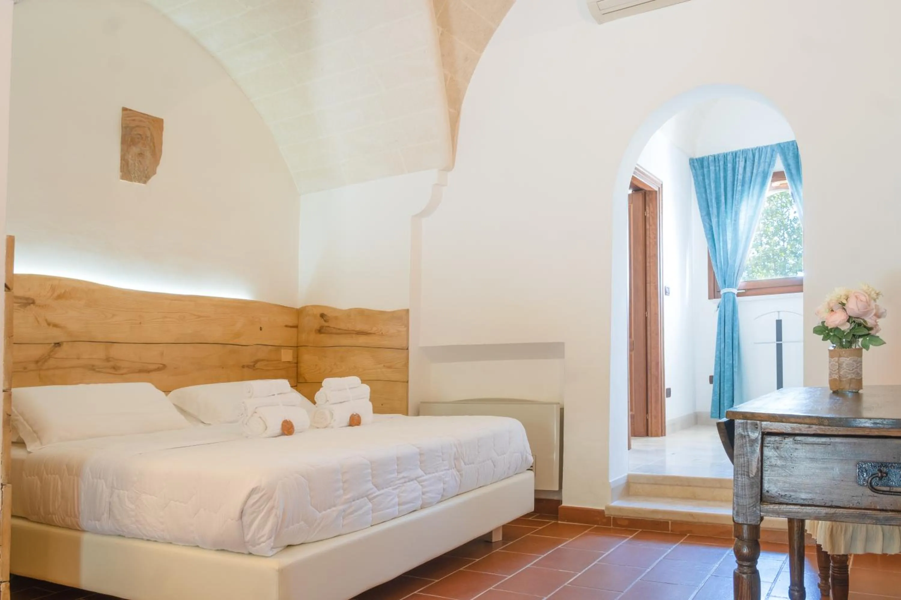 Bed in Masseria Le Lamie