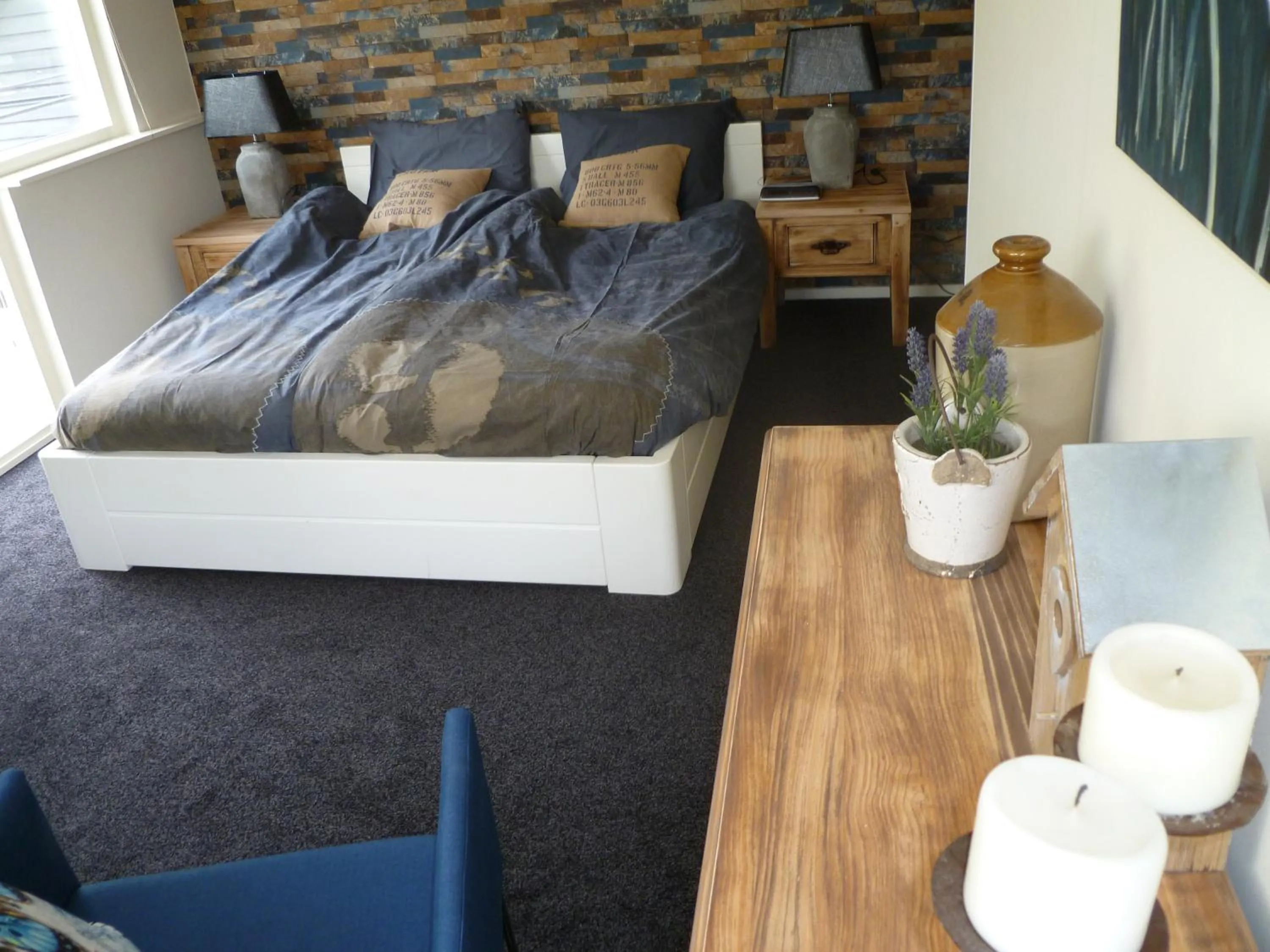 Bedroom, Bed in Hotel-Restaurant van der Weijde