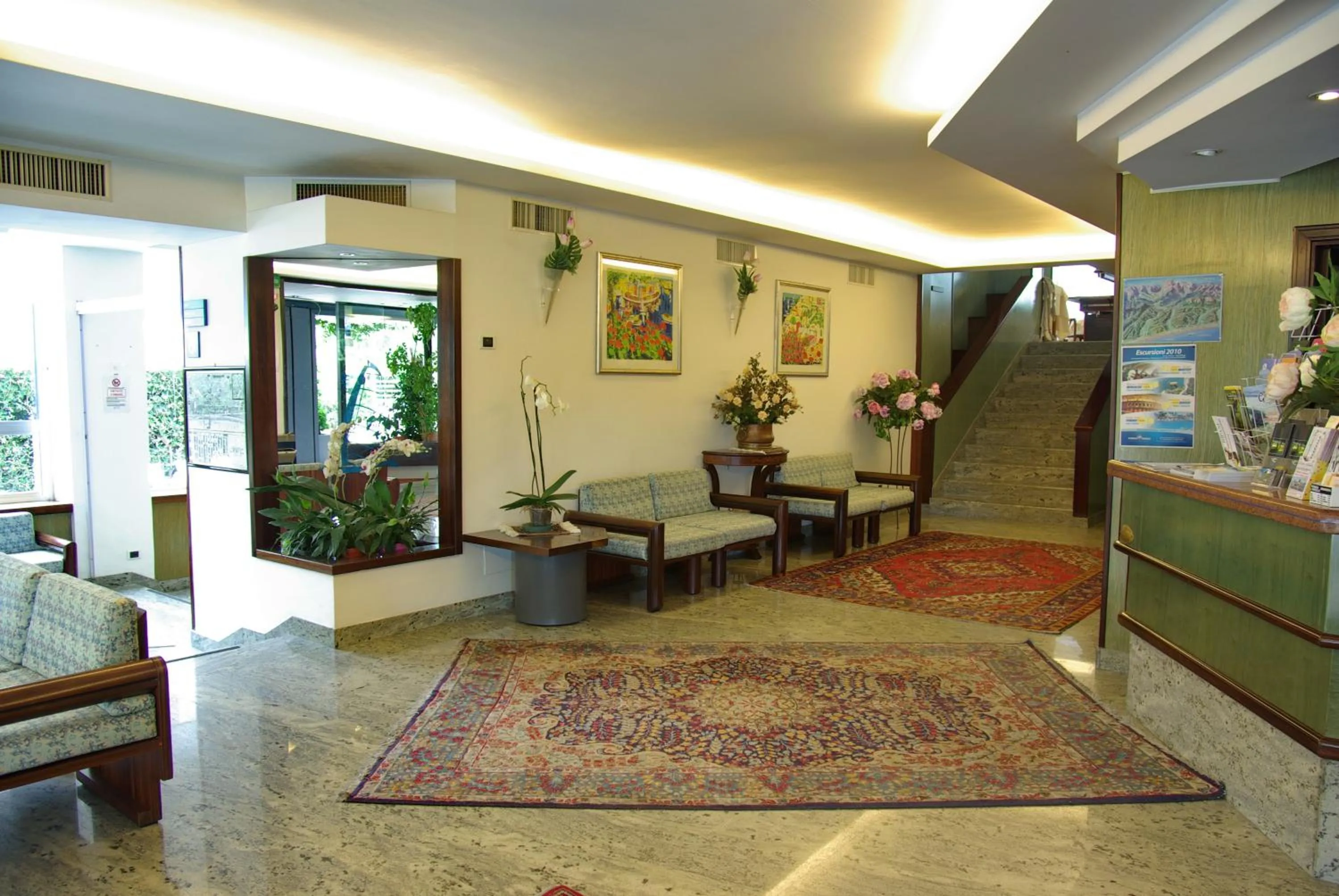 Seating area in Zenit Hotel