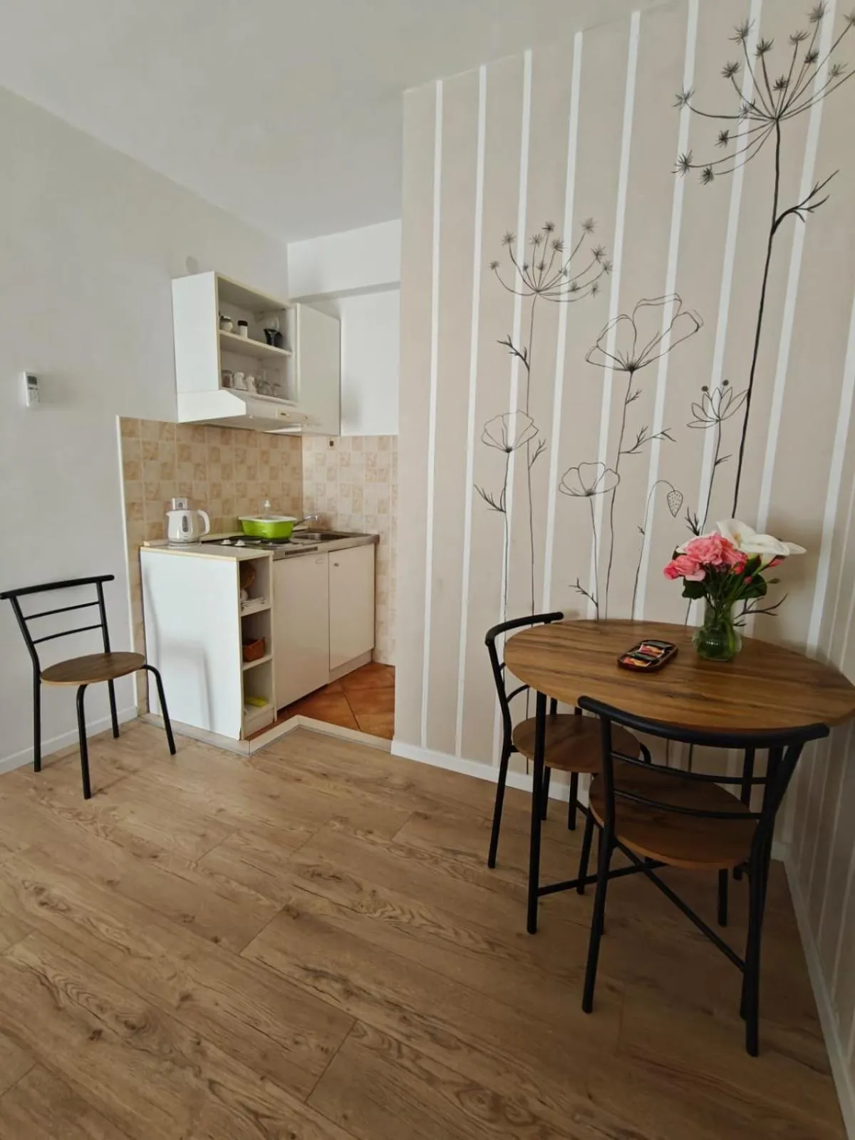 Kitchen or kitchenette in Apartments Miljas