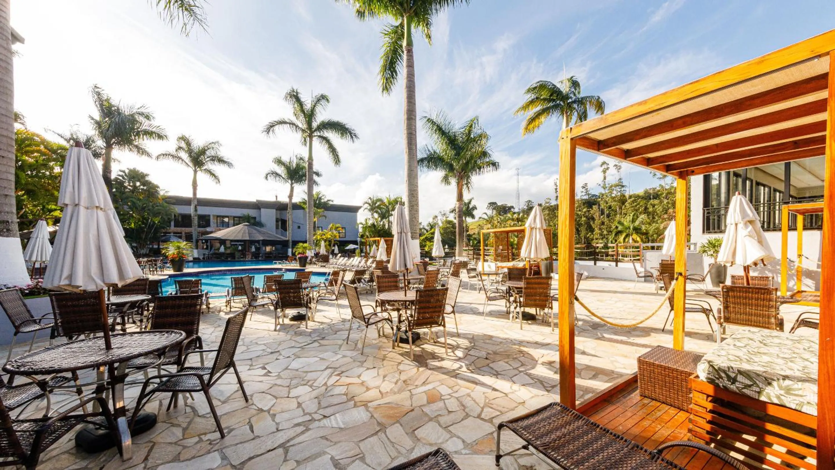 Pool view in Vale Suíço Resort