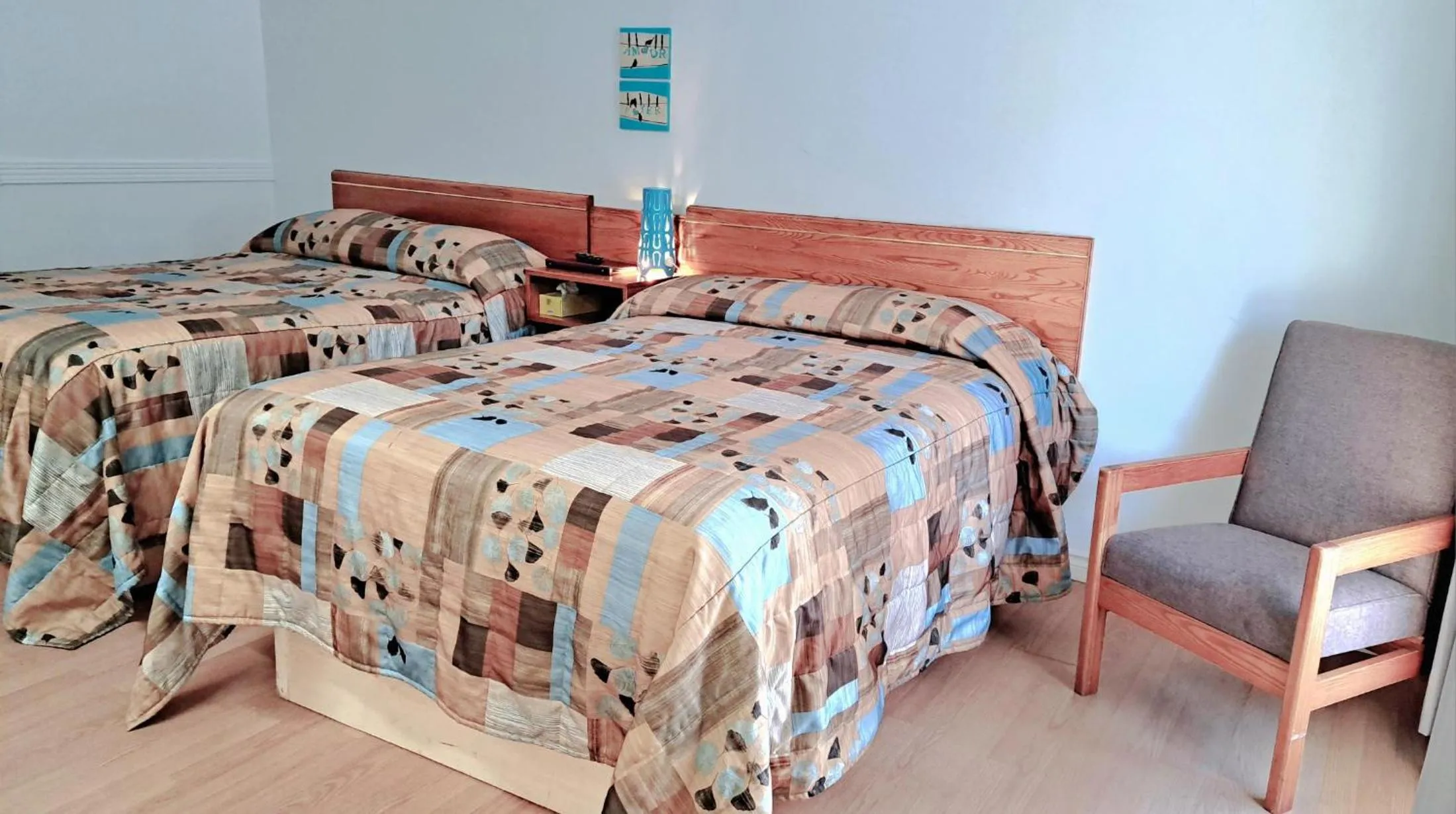 Bed in Motel Bonsoir