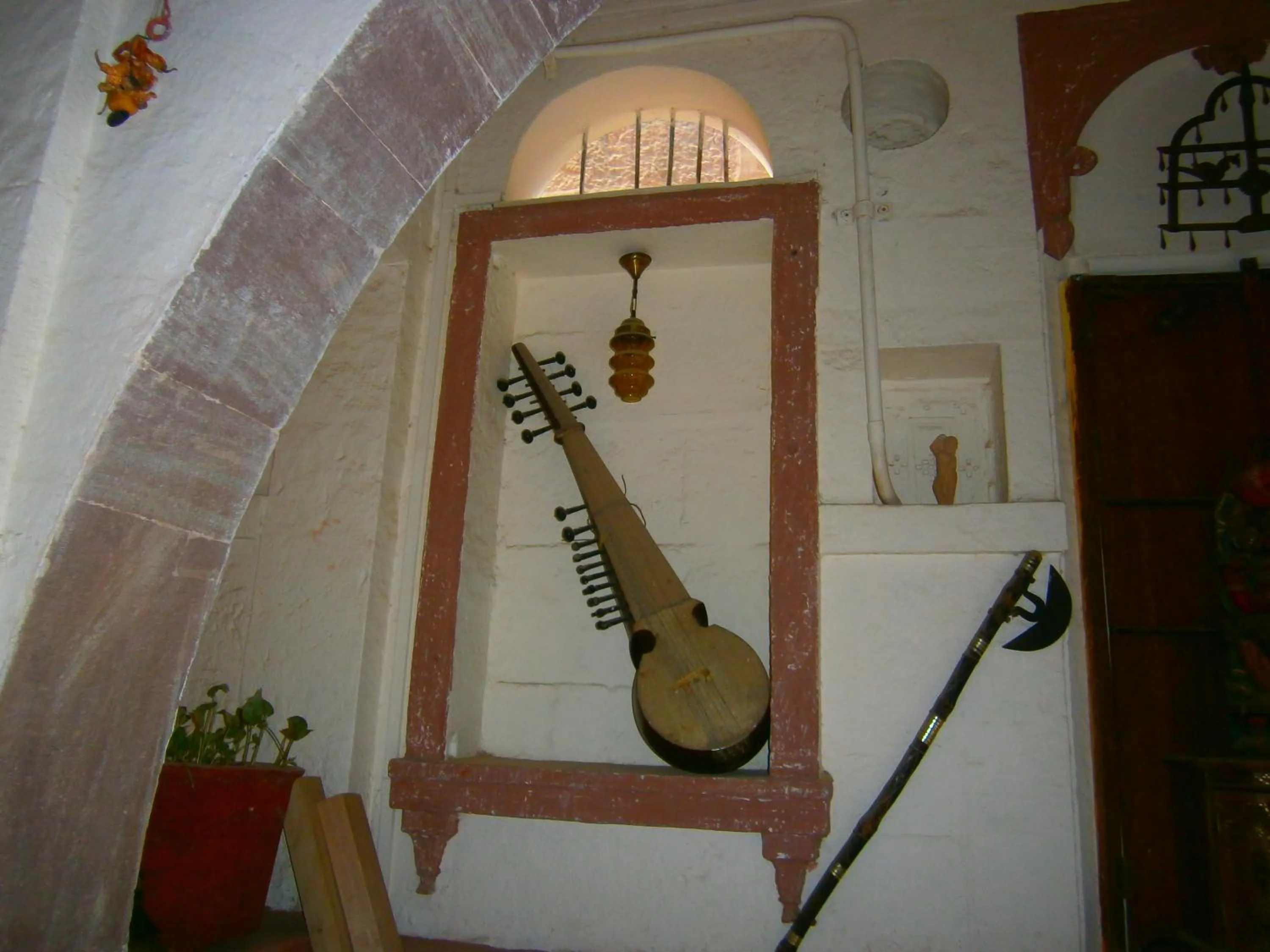 Decorative detail in Juna Mahal Boutique Home Stay