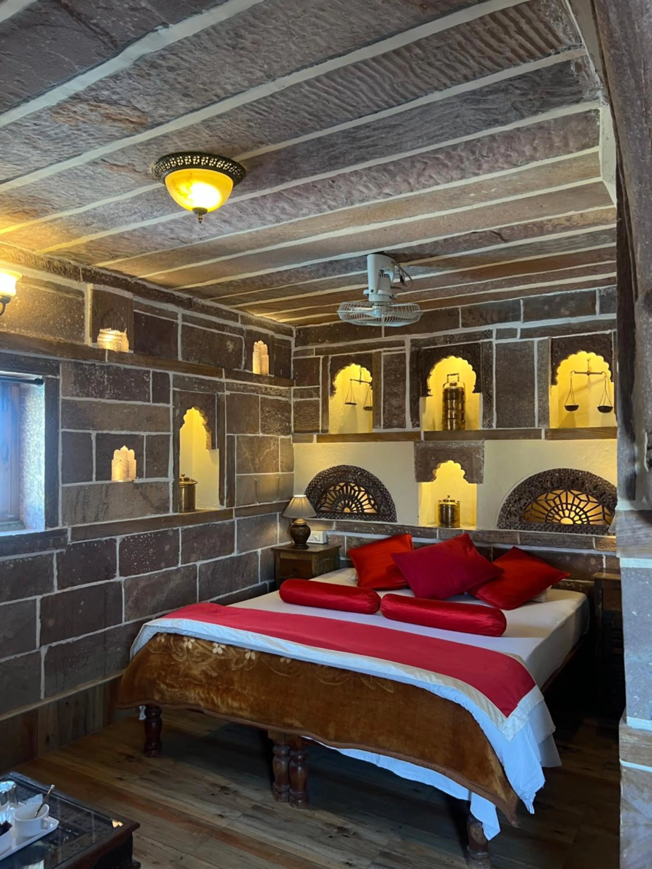 Photo of the whole room, Bed in Juna Mahal Boutique Home Stay