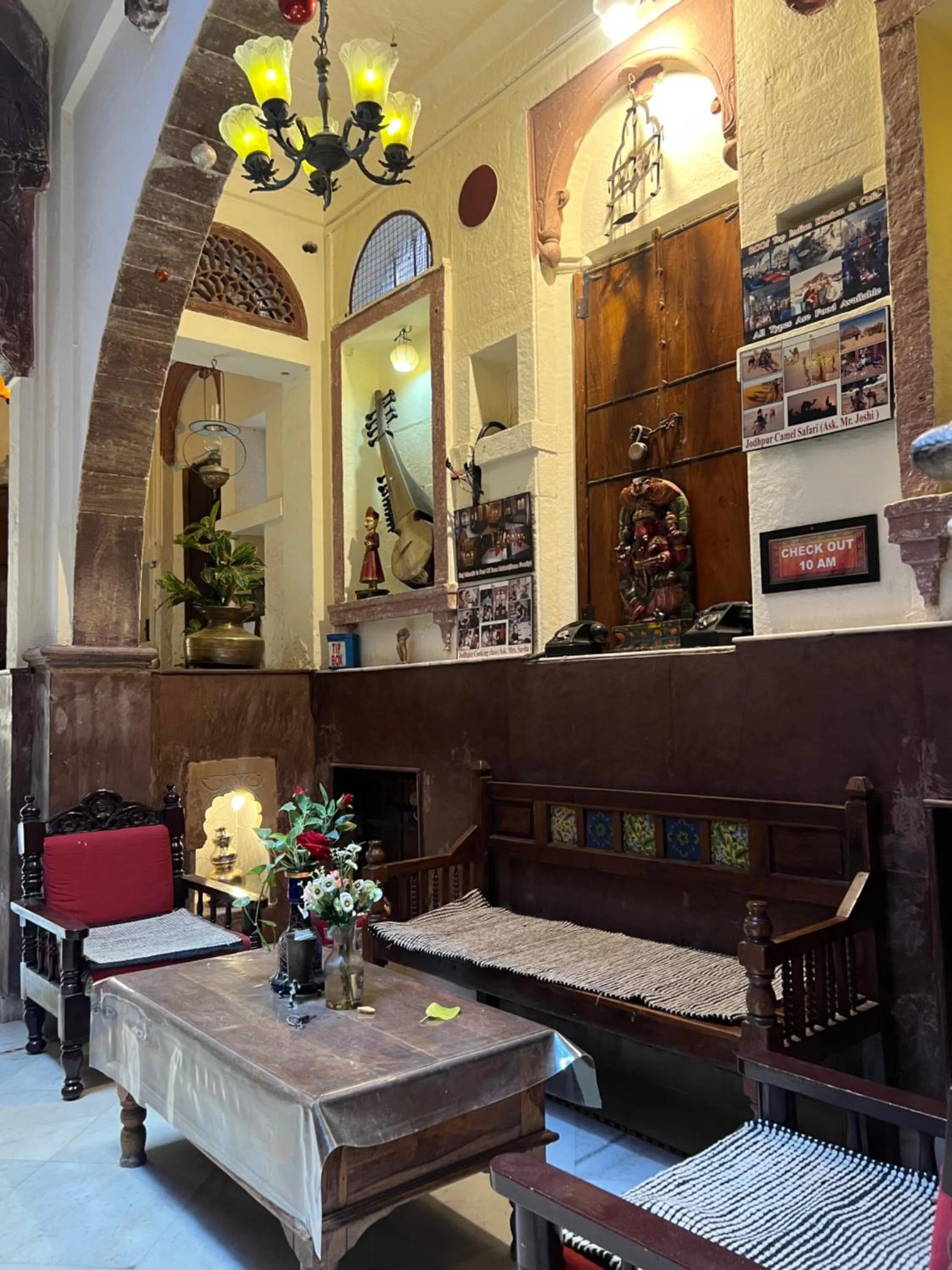 Seating area in Juna Mahal Boutique Home Stay