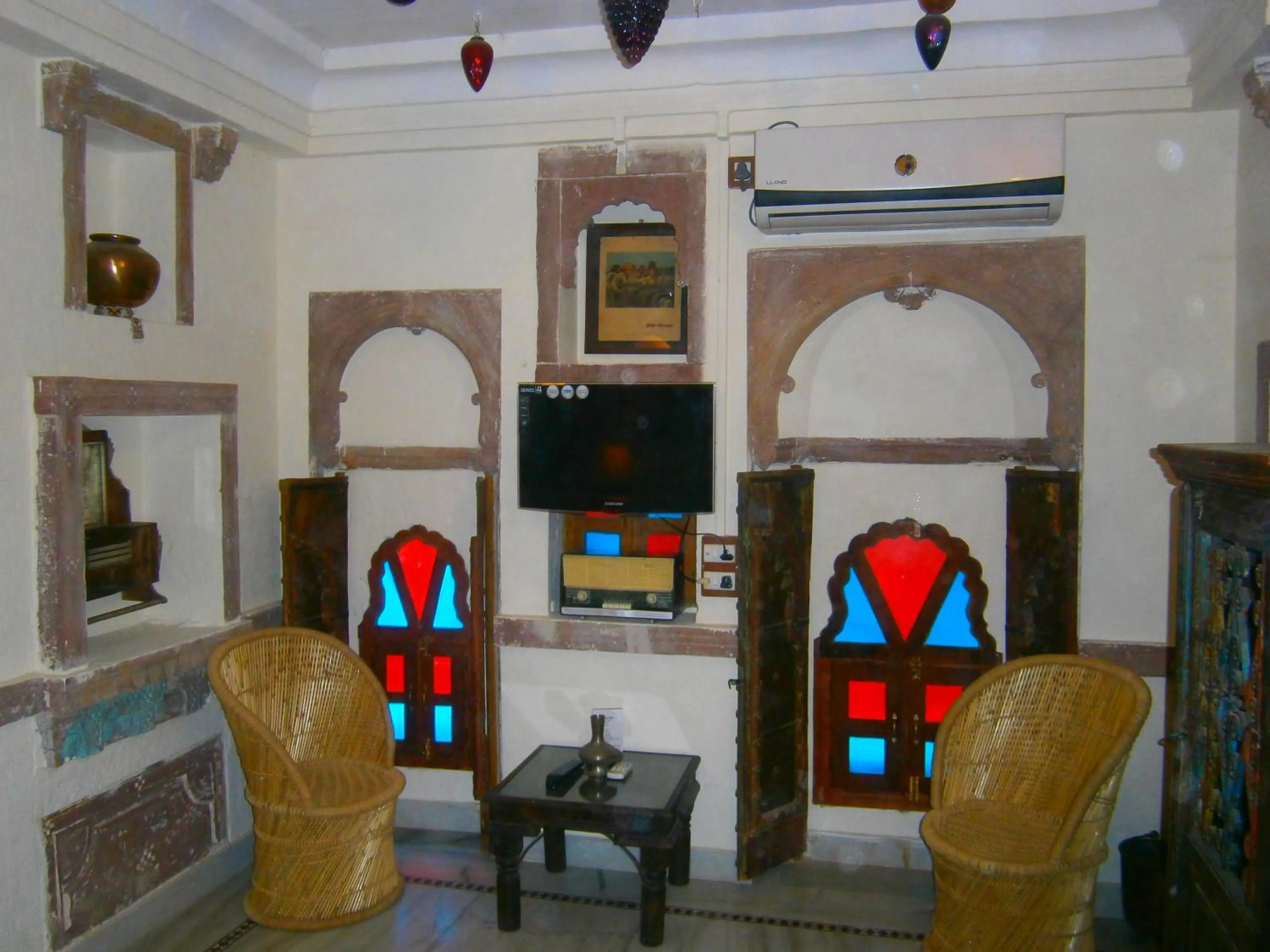 Seating area in Juna Mahal Boutique Home Stay