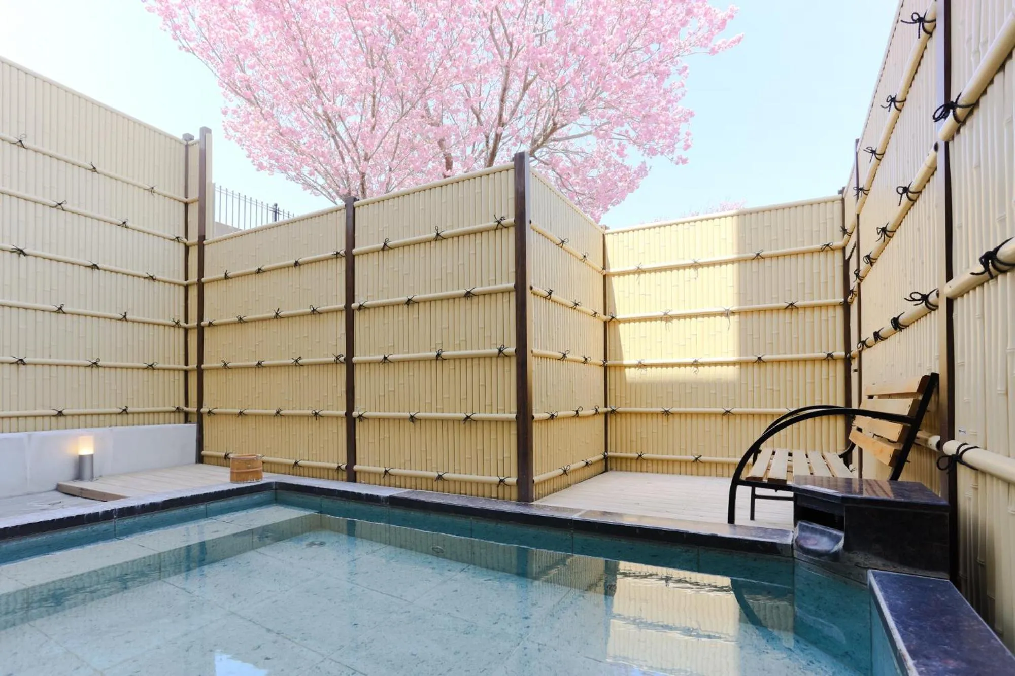 Open Air Bath in Hotel Route Tsukuba
