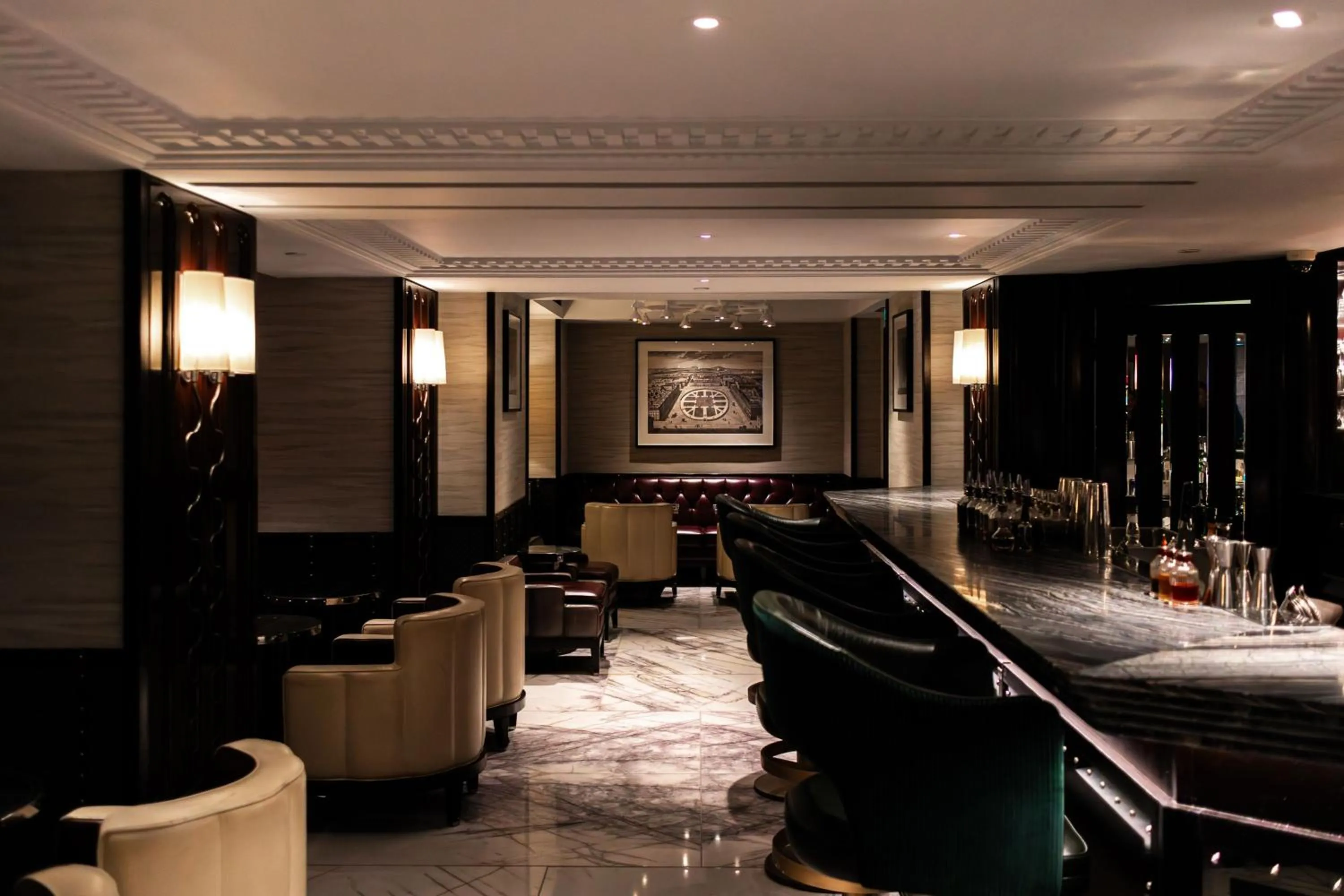 Lounge or bar in London Marriott Hotel Grosvenor Square