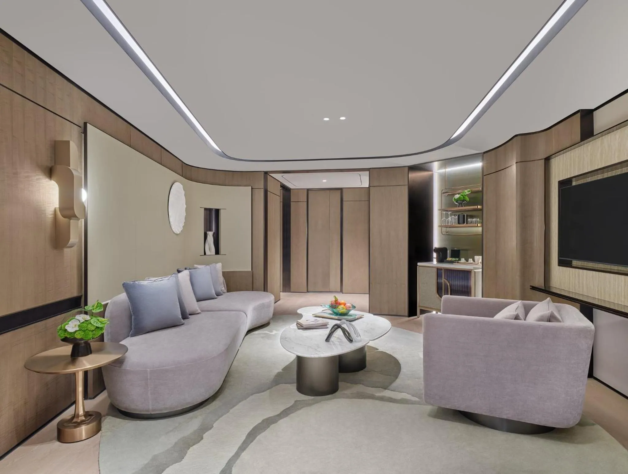 Photo of the whole room in InterContinental Shanghai Harbour City by IHG