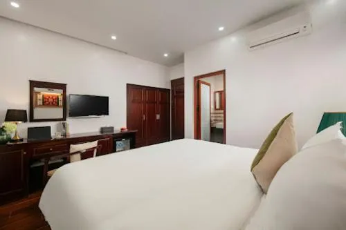 Bed in Sapa Mountain Queen House