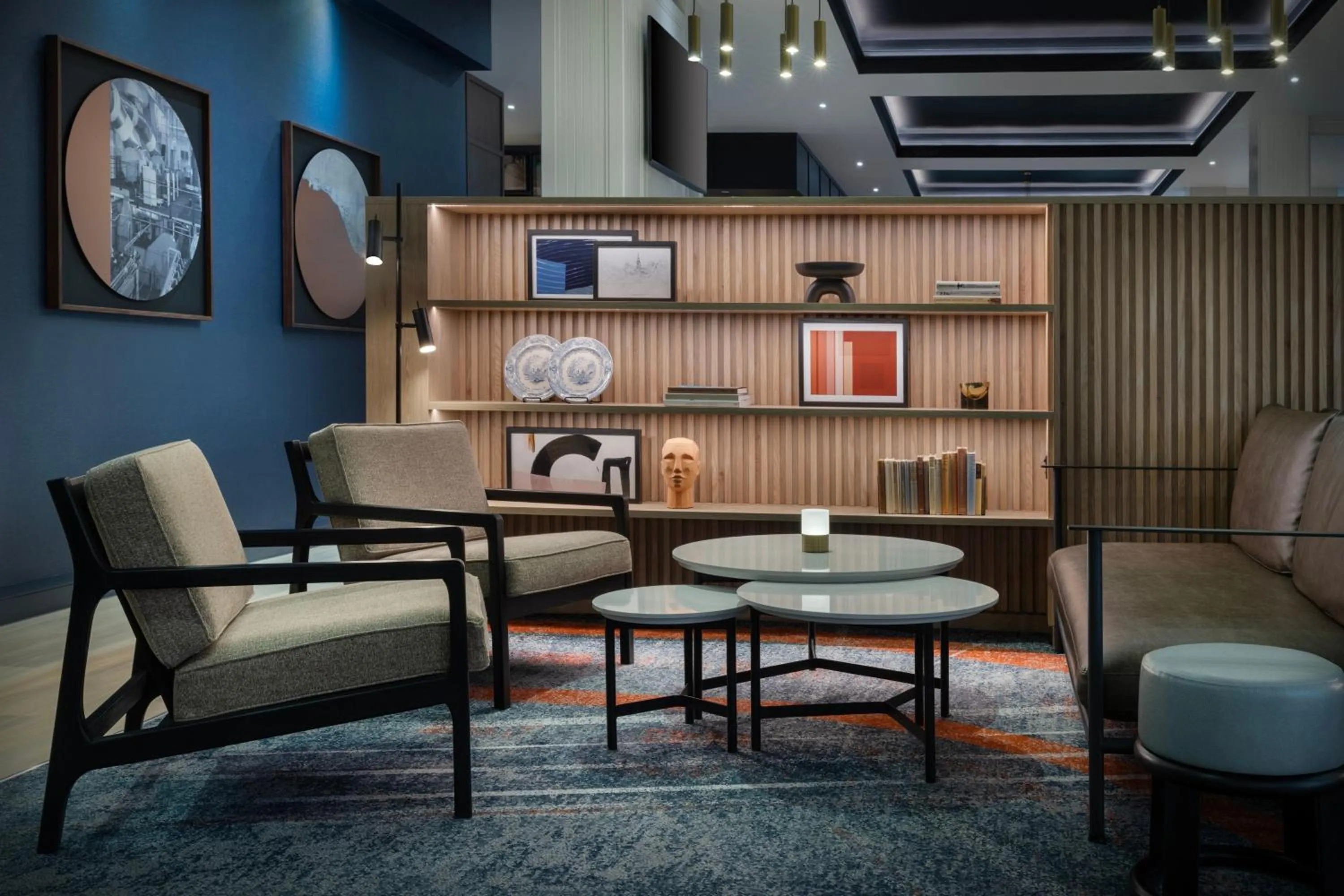 Lobby or reception in Glasgow Marriott Hotel