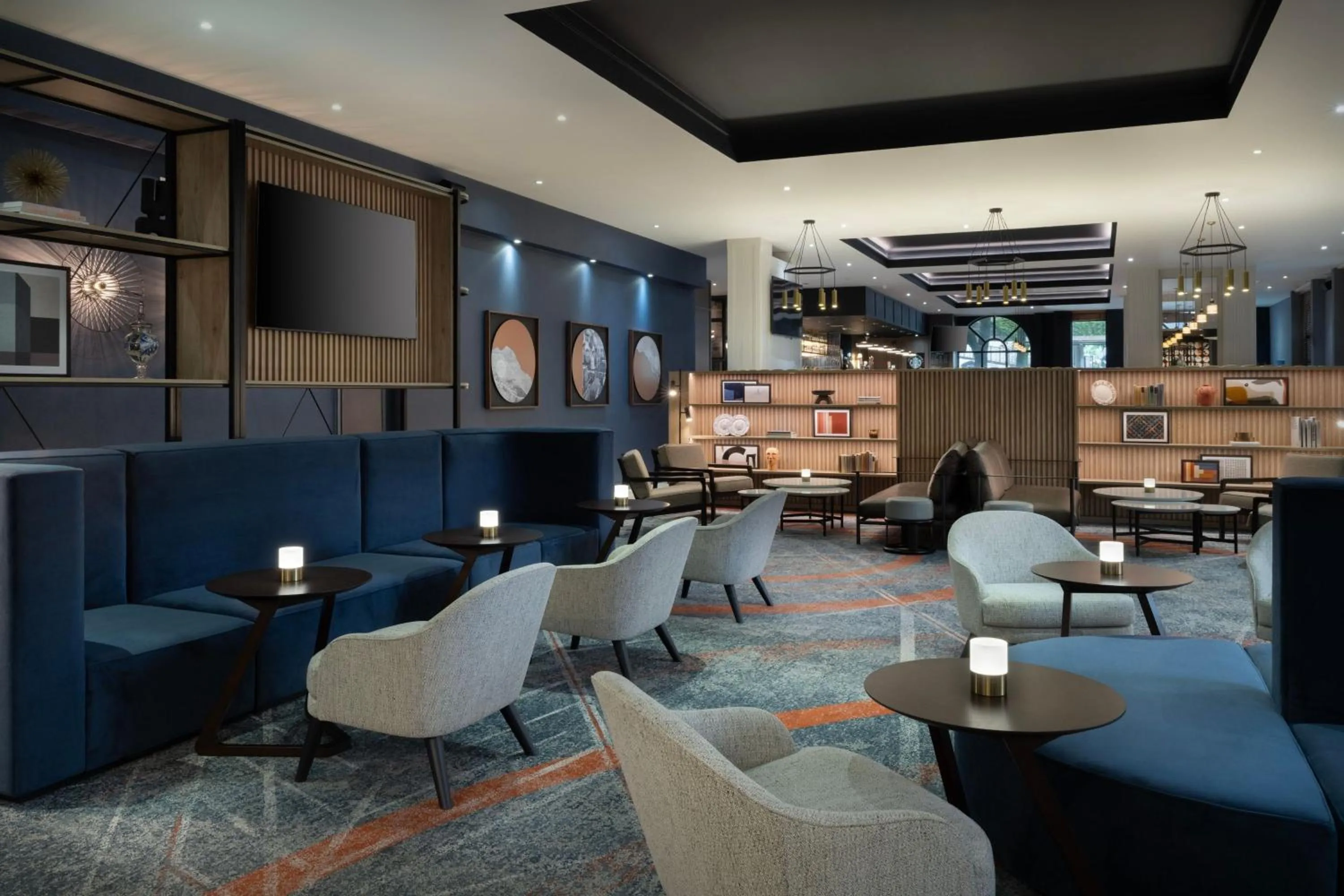 Lobby or reception in Glasgow Marriott Hotel