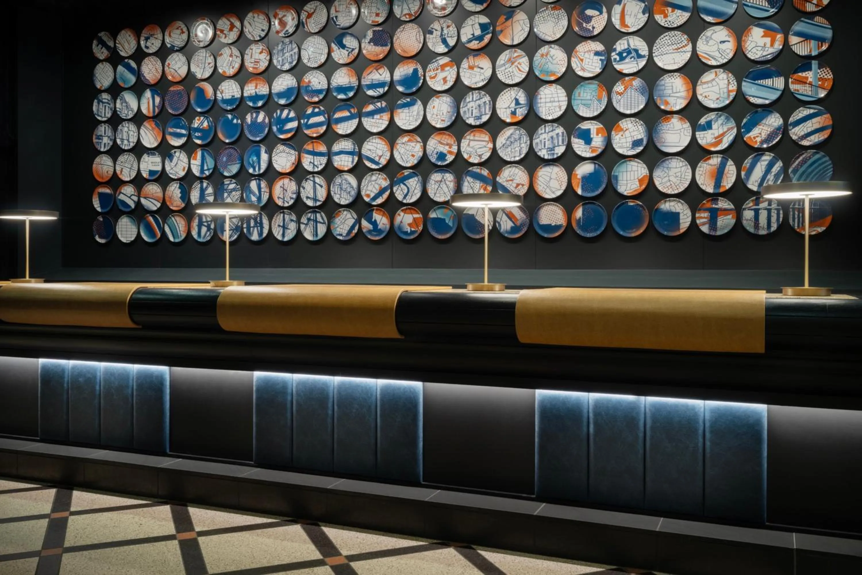 Lobby or reception in Glasgow Marriott Hotel