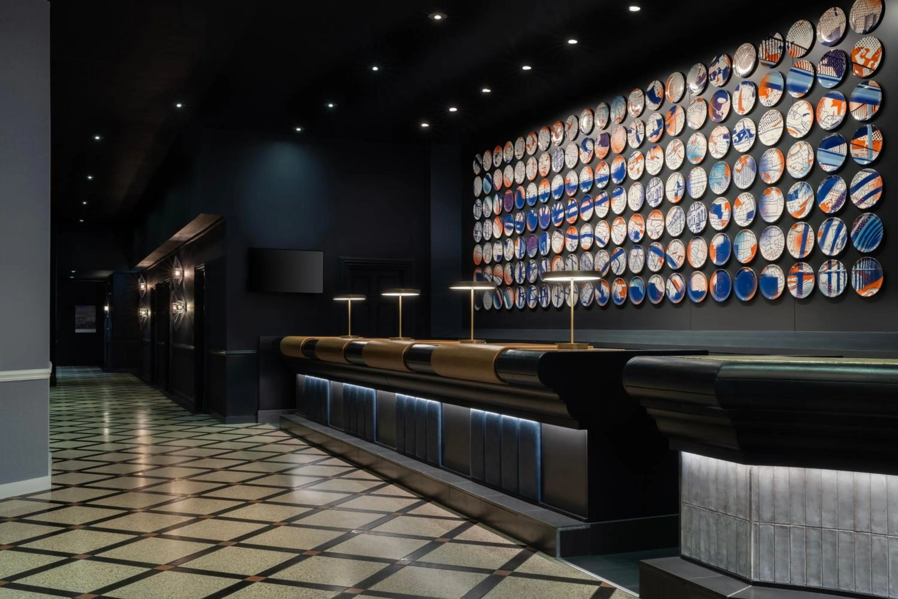 Lobby or reception in Glasgow Marriott Hotel