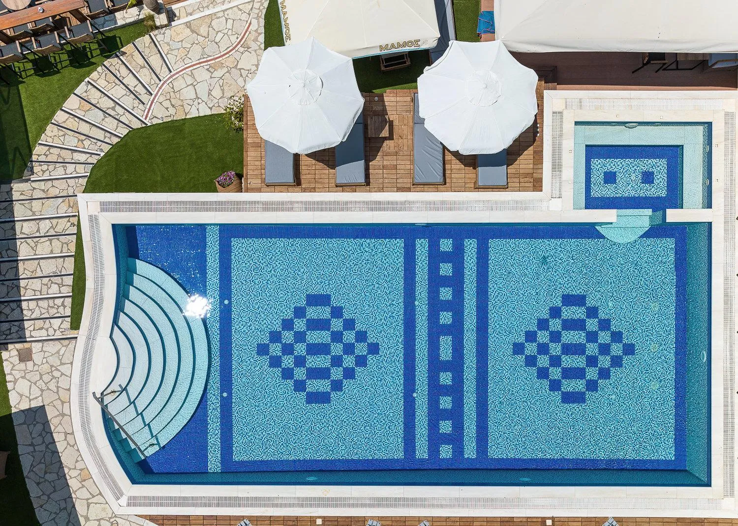 Pool view in Almira Hotel