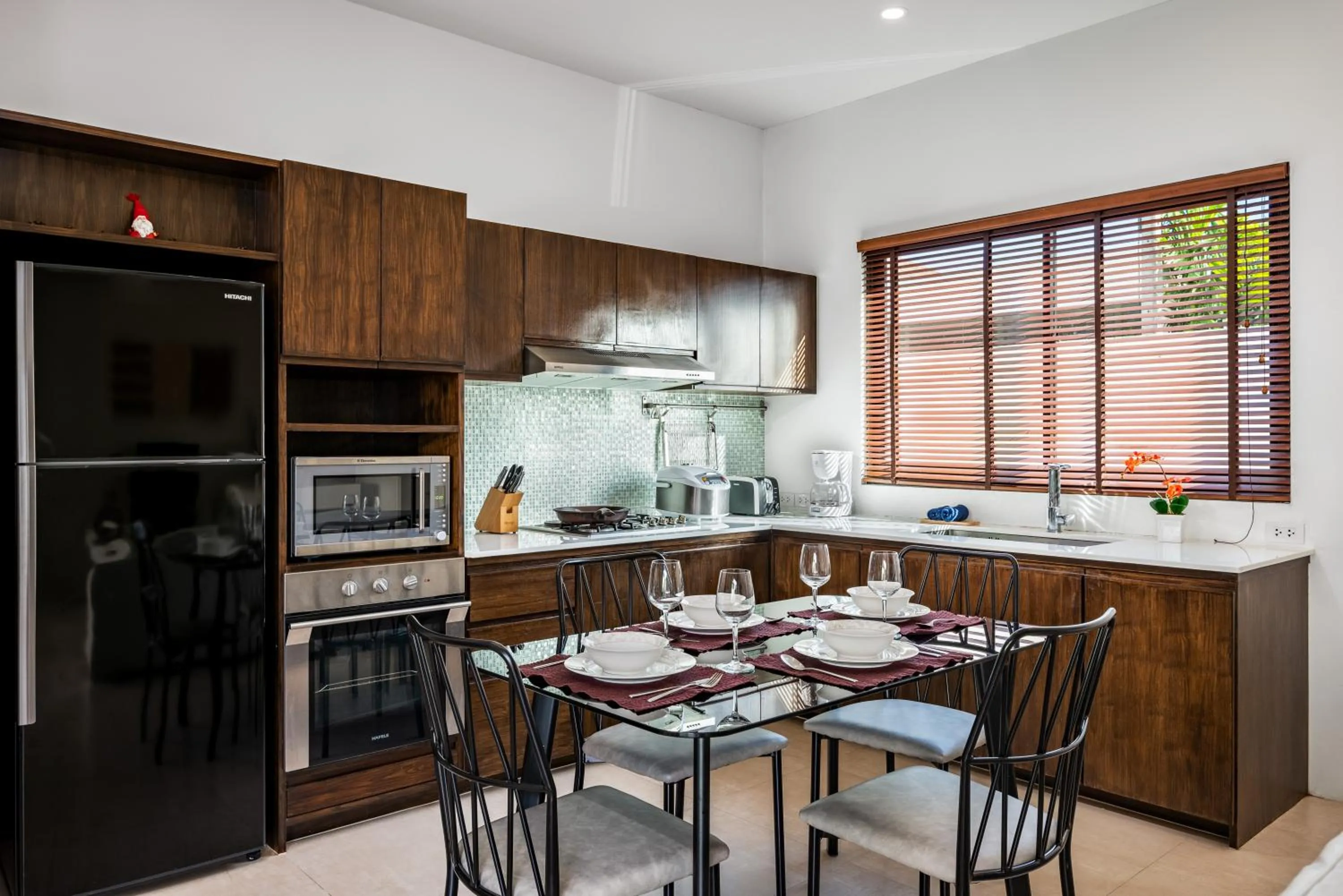 Kitchen or kitchenette in Big Buddha View 3br Pool Villa by Intira Villas