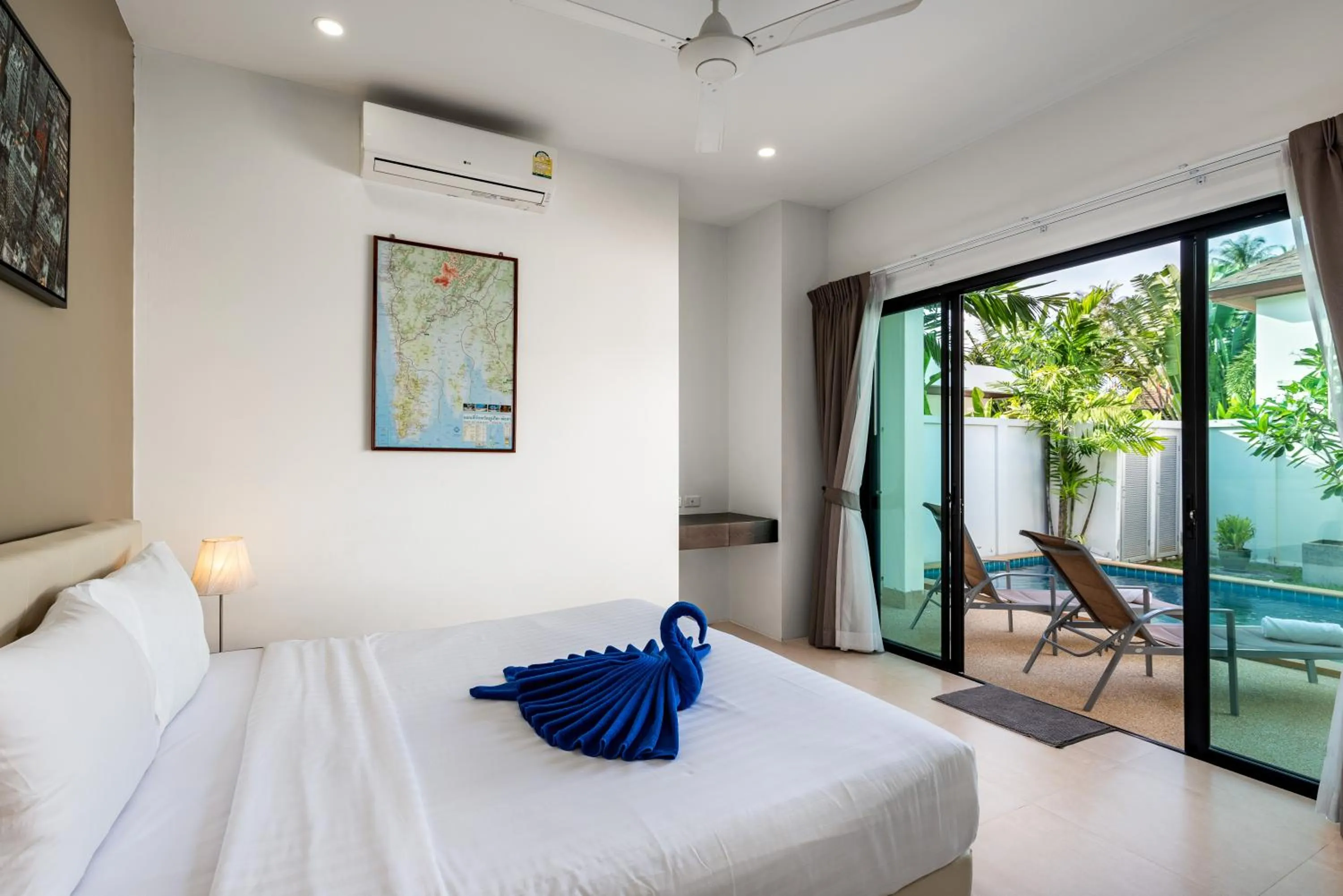 Bedroom, Bed in Big Buddha View 3br Pool Villa by Intira Villas