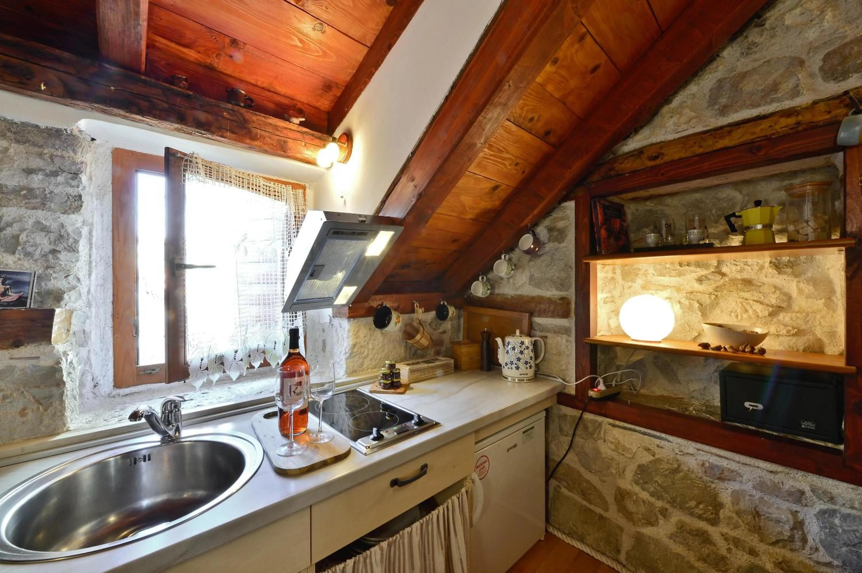 Kitchen or kitchenette in Apartments Salvezani