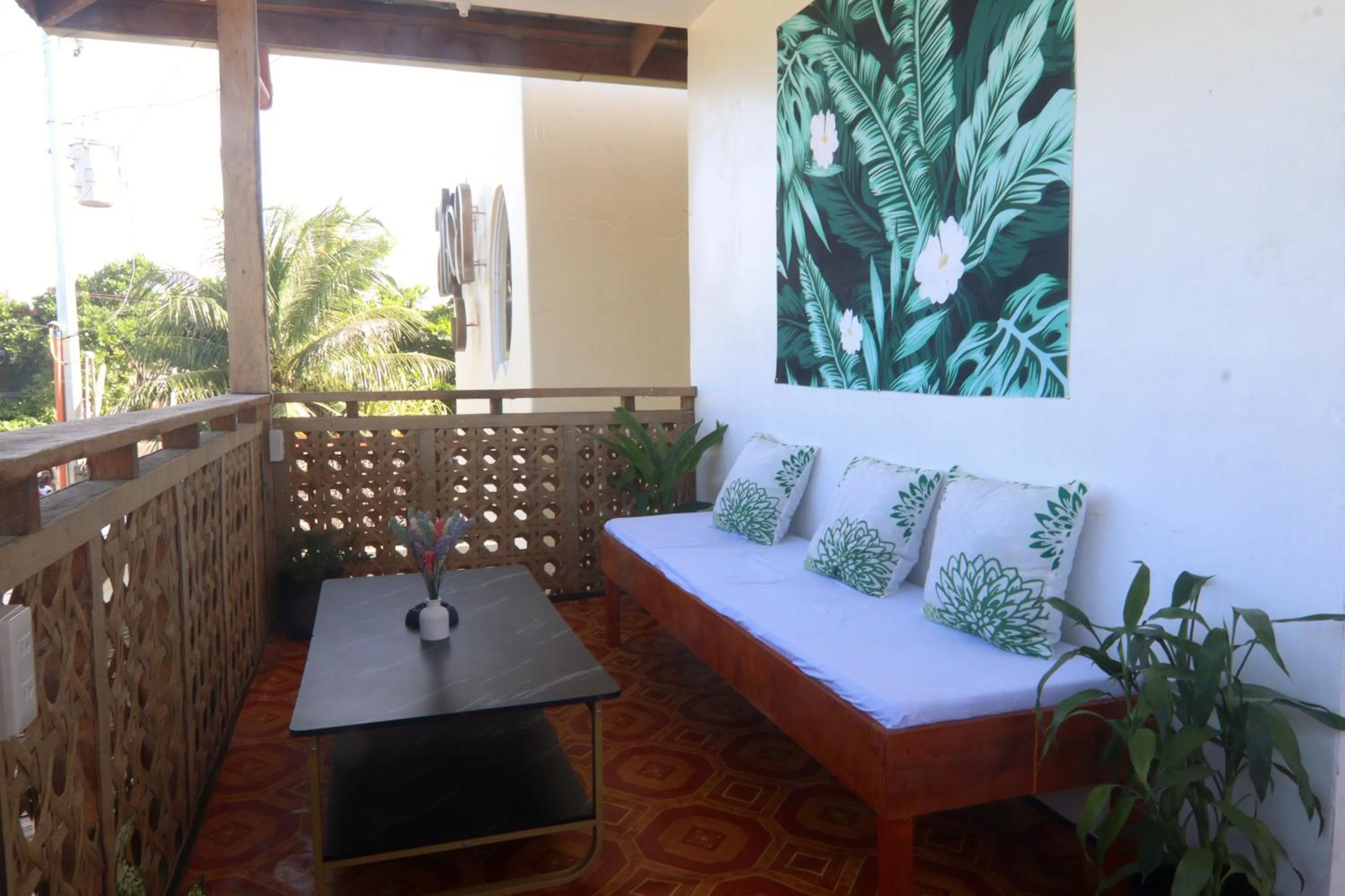 Patio in Aloha Hostel Siargao