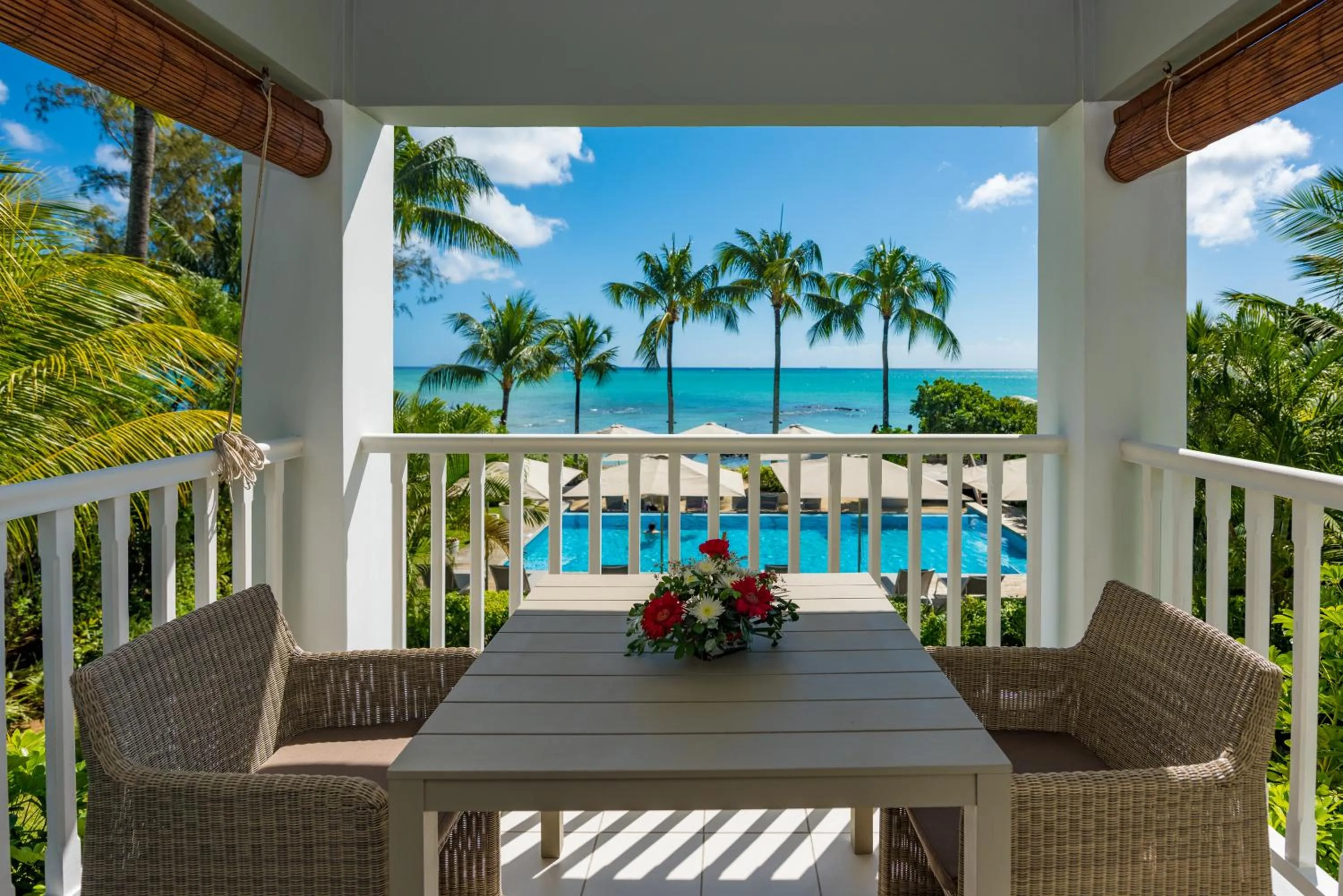 Patio in Mon Choisy Beach R.