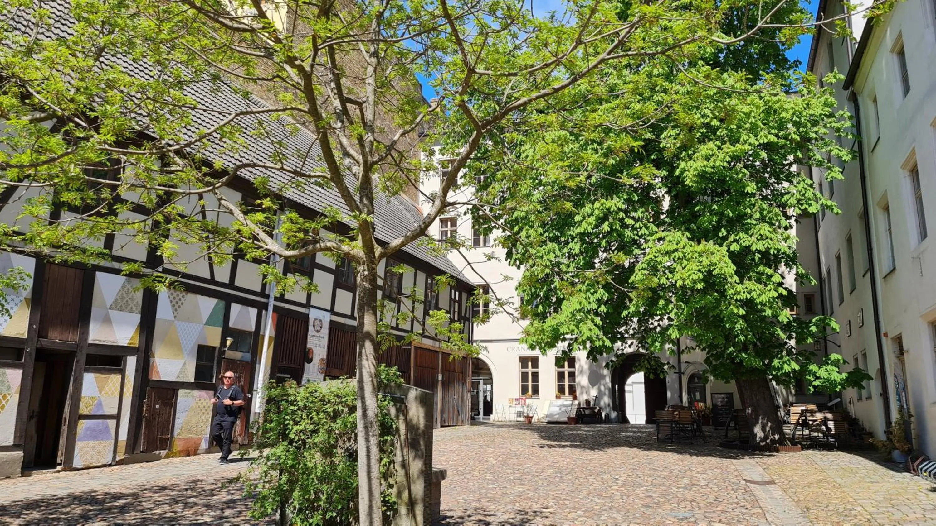 Patio in Hotel Cranach-Herberge City Centre