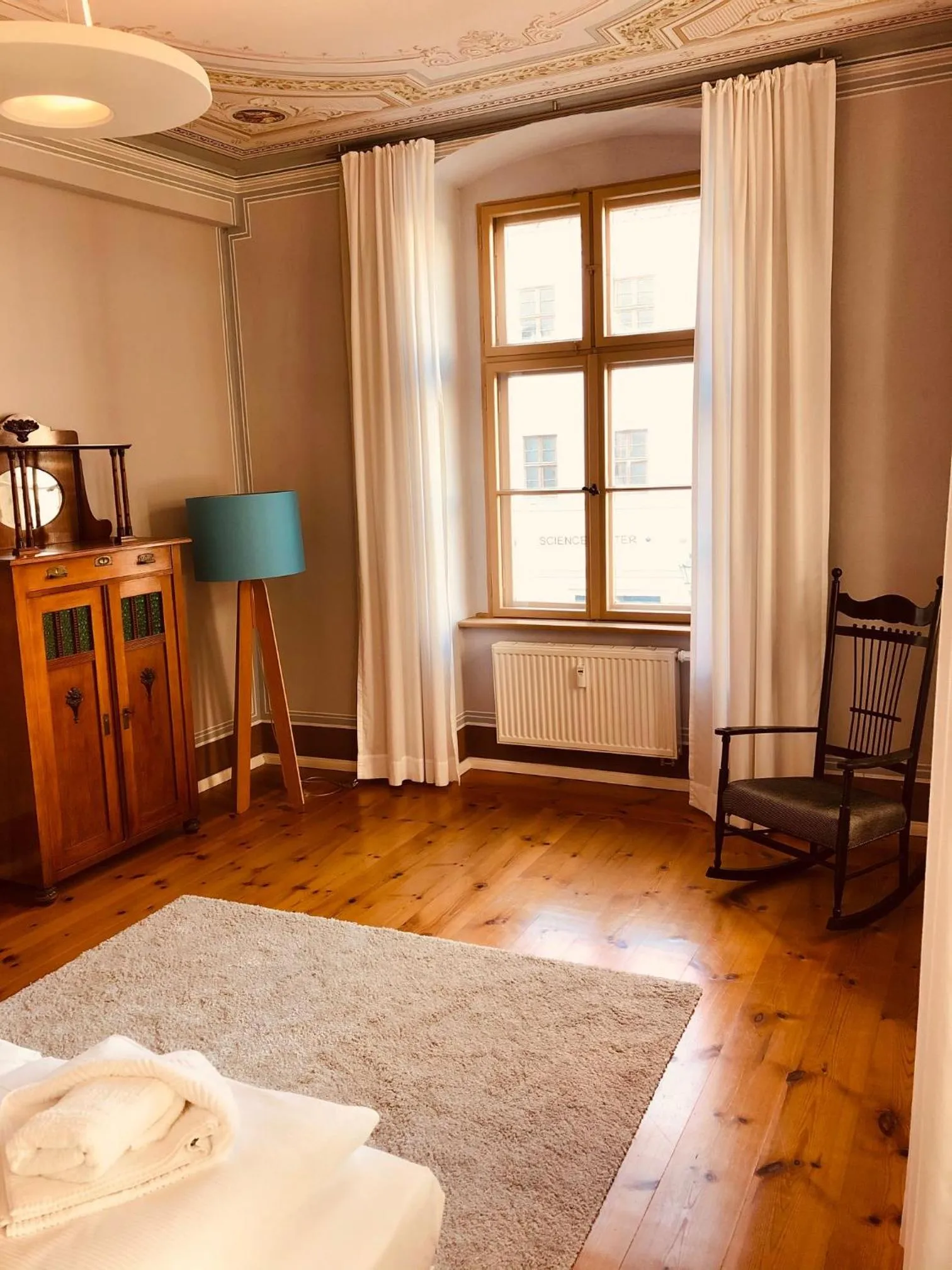 Decorative detail, Bed in Hotel Cranach-Herberge City Centre