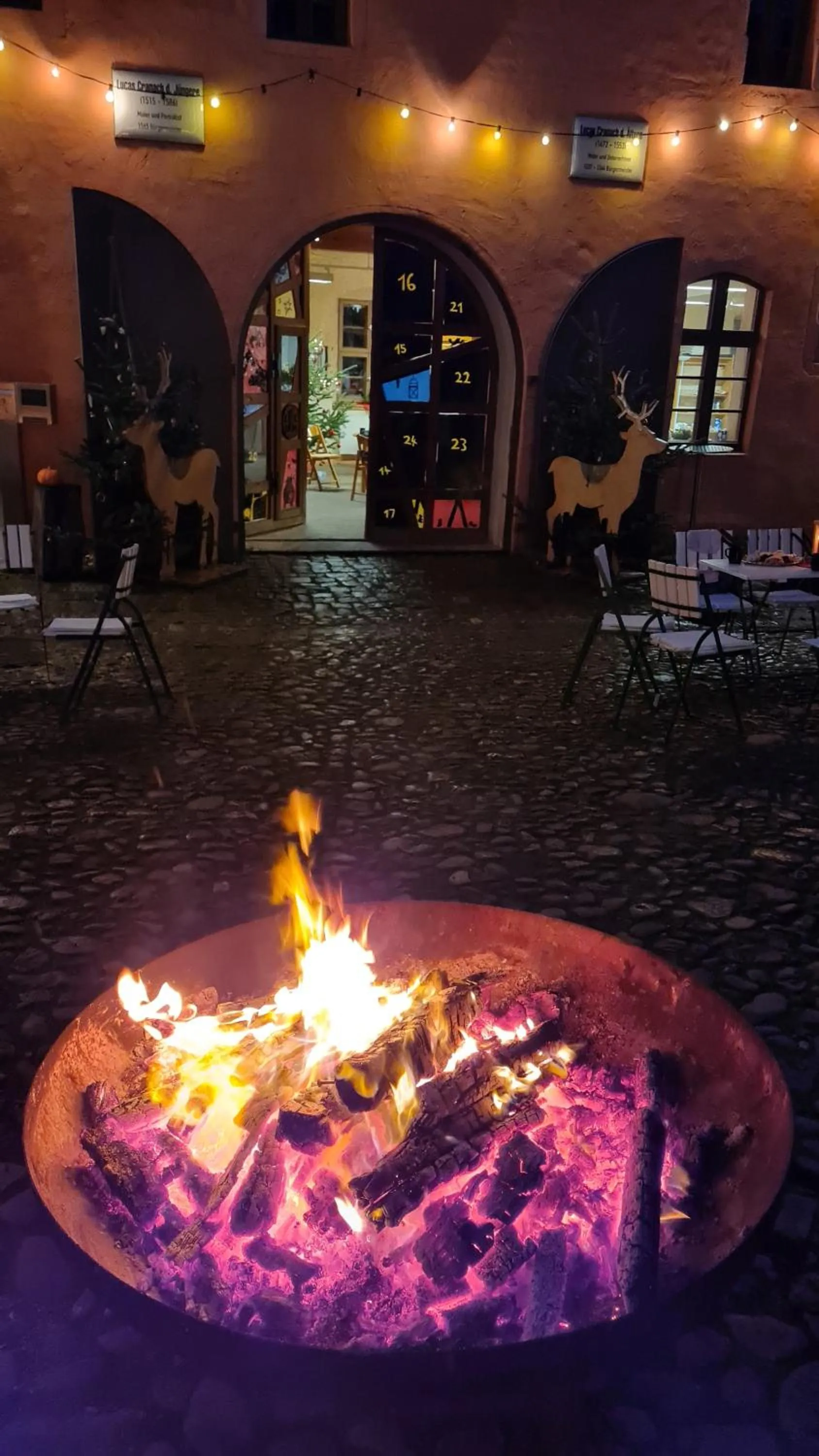 Patio in Hotel Cranach-Herberge City Centre
